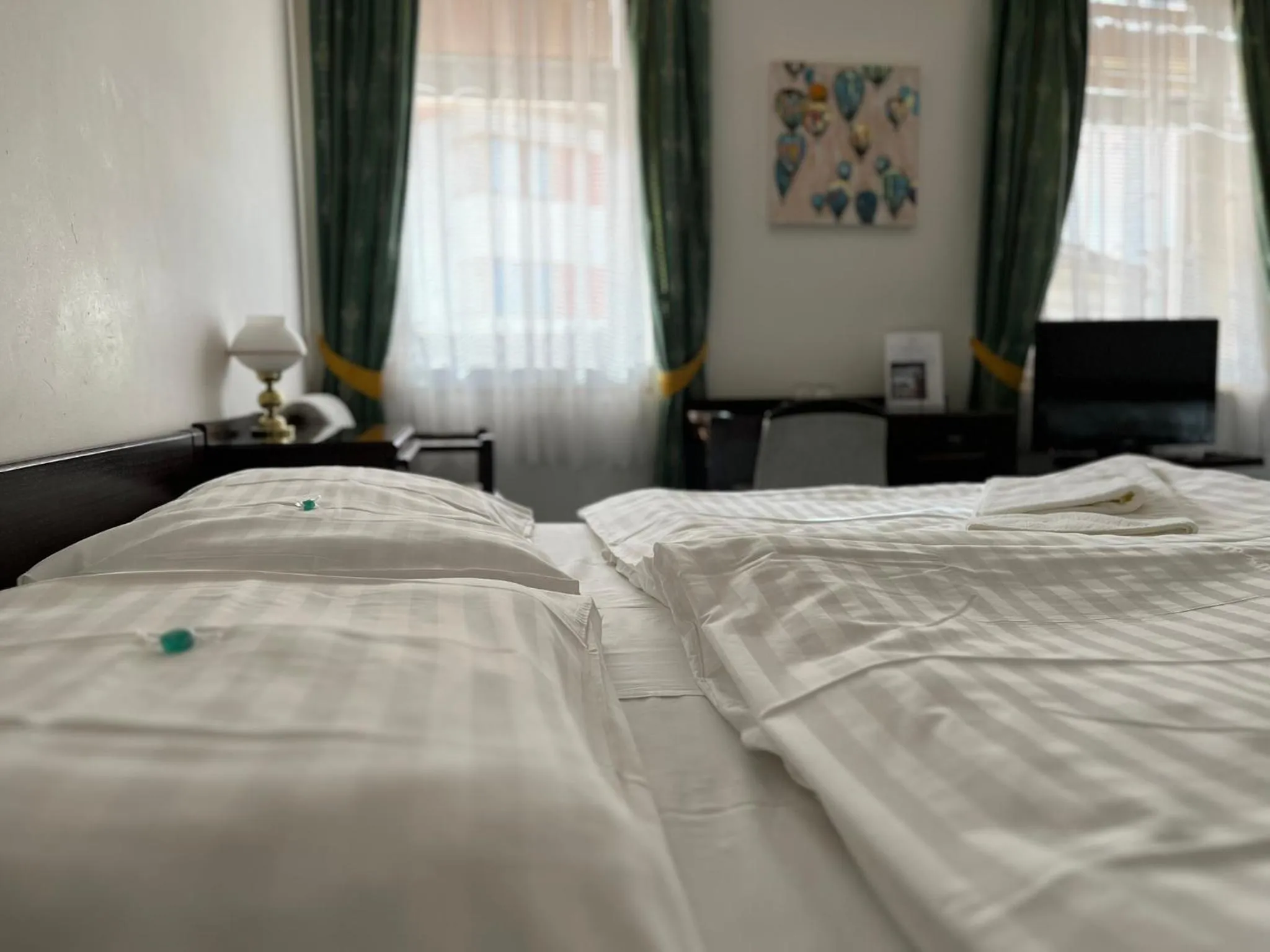 Bed in Hotel Omega Brno