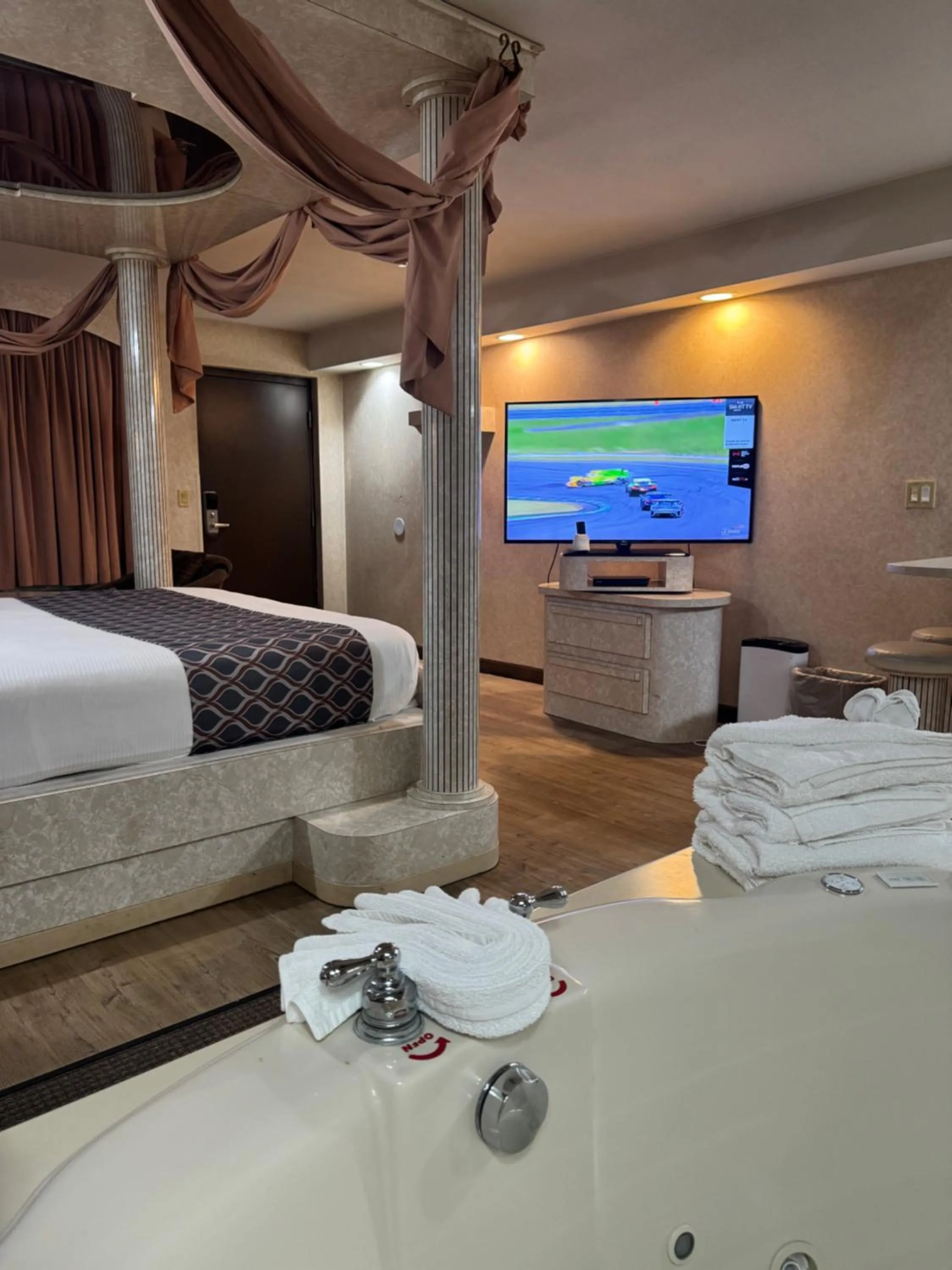 Bed in Blue Star Motel