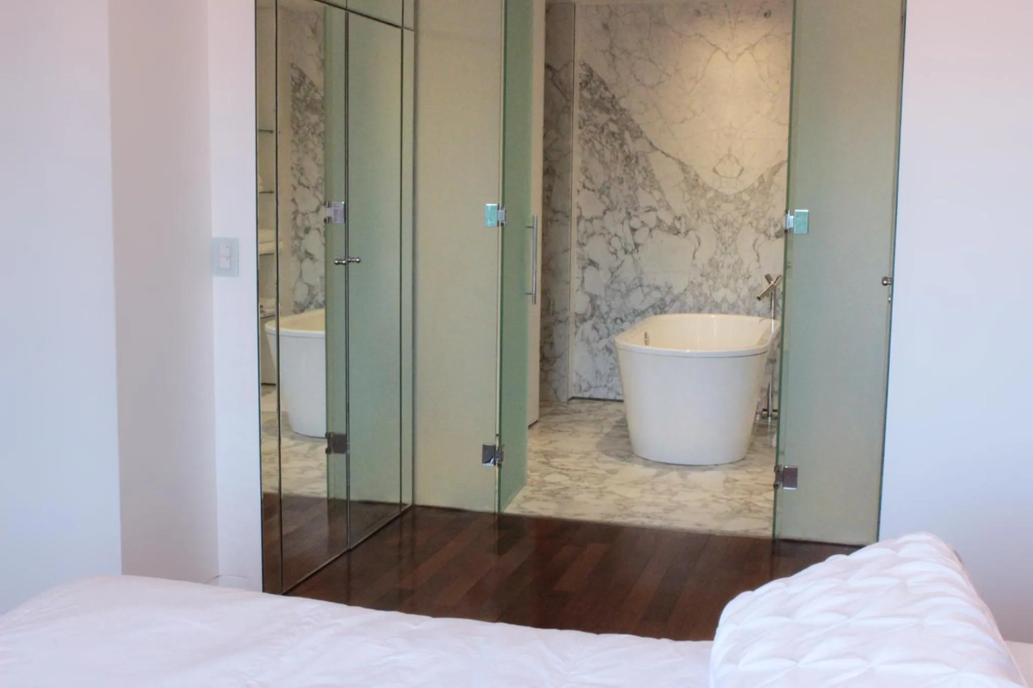 Bathroom, Bed in Residence Master Suite en Porteño Building