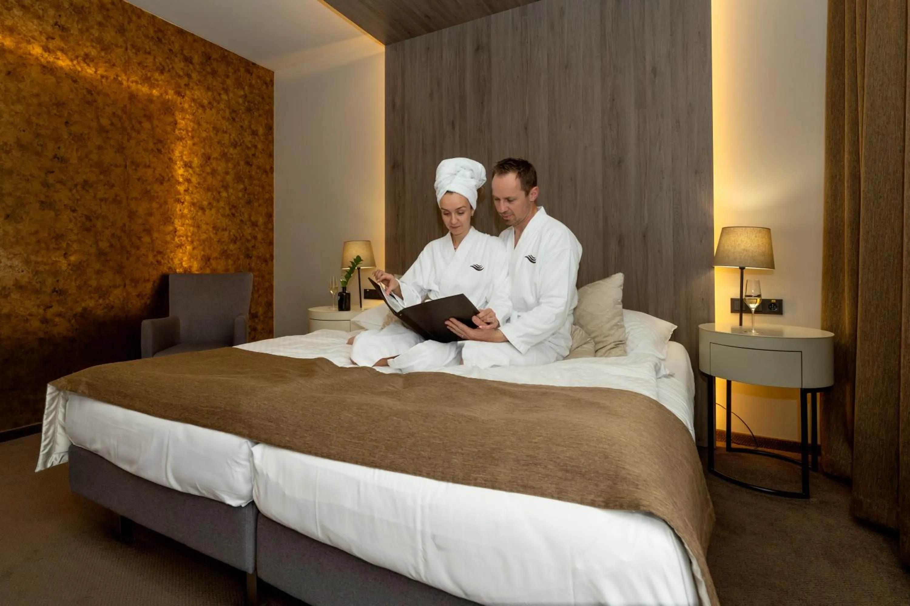 Bed in Hotel AquaCity Seasons