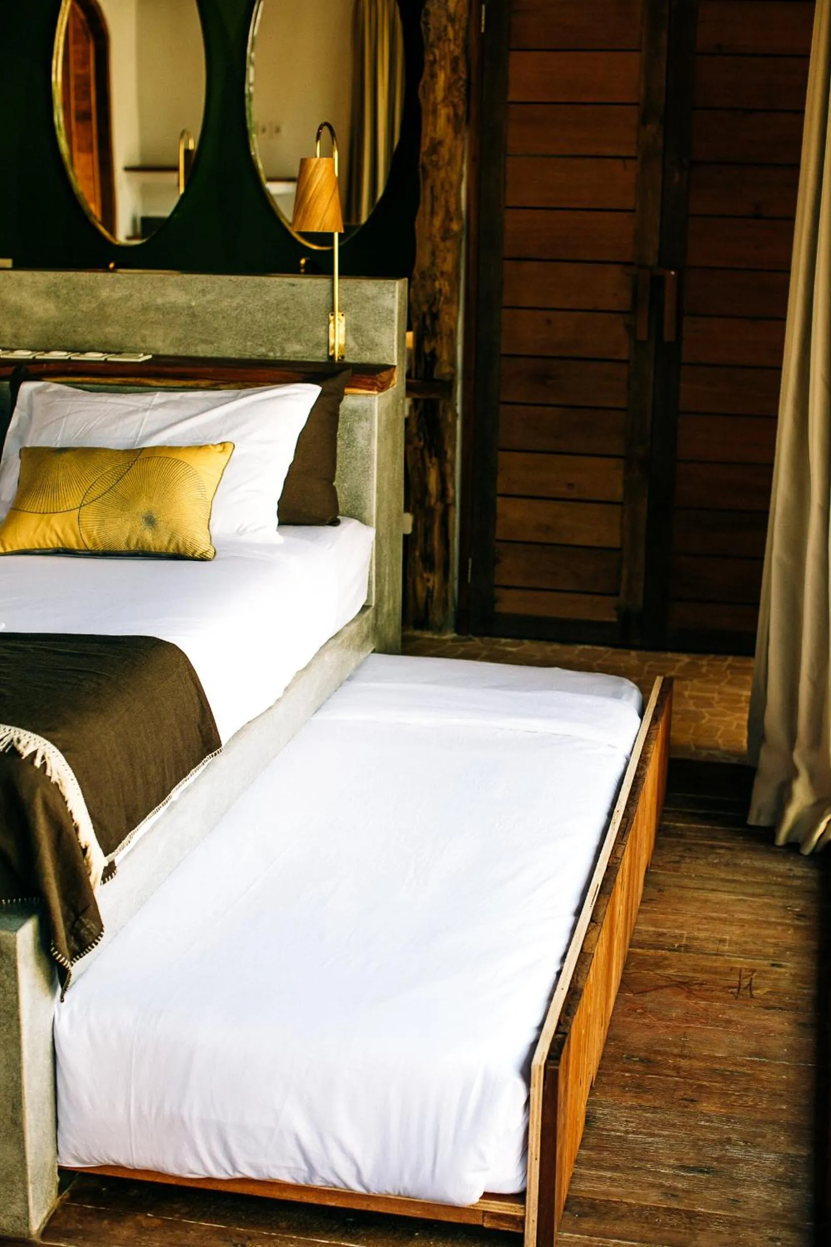 Bed in Majo Private Villas