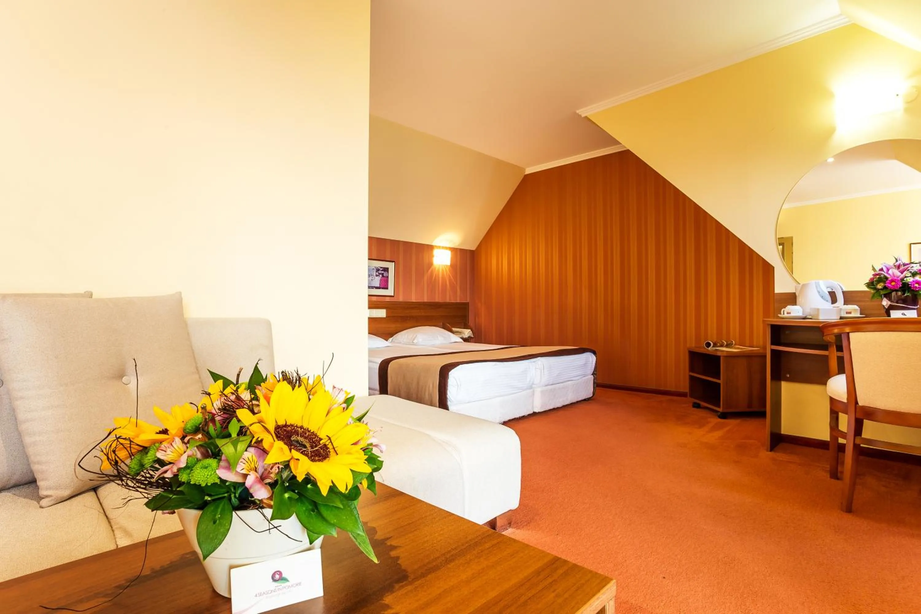 Bed in Saint George Hotel & Medical Spa