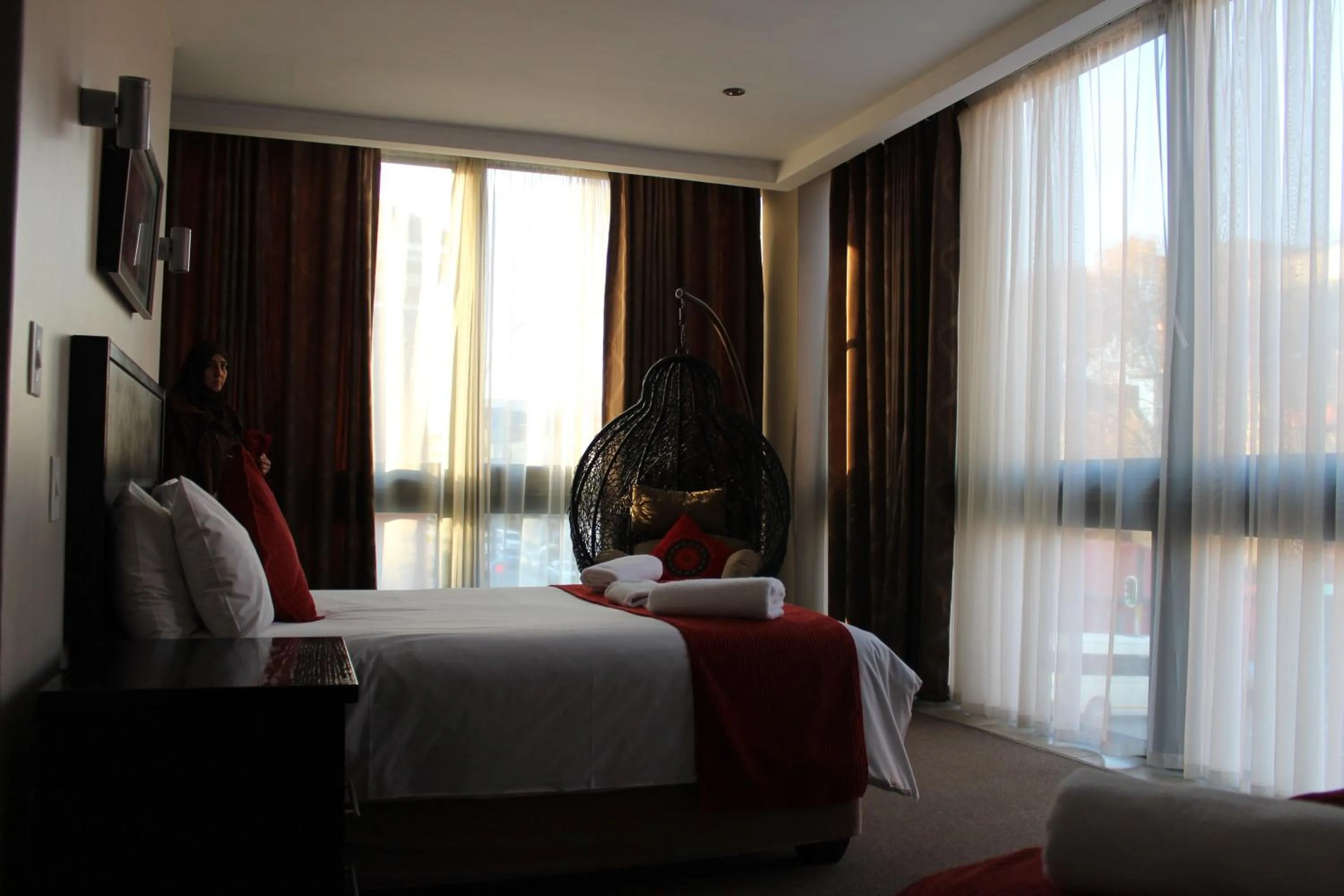 Decorative detail, Bed in Alcazaba Hotel
