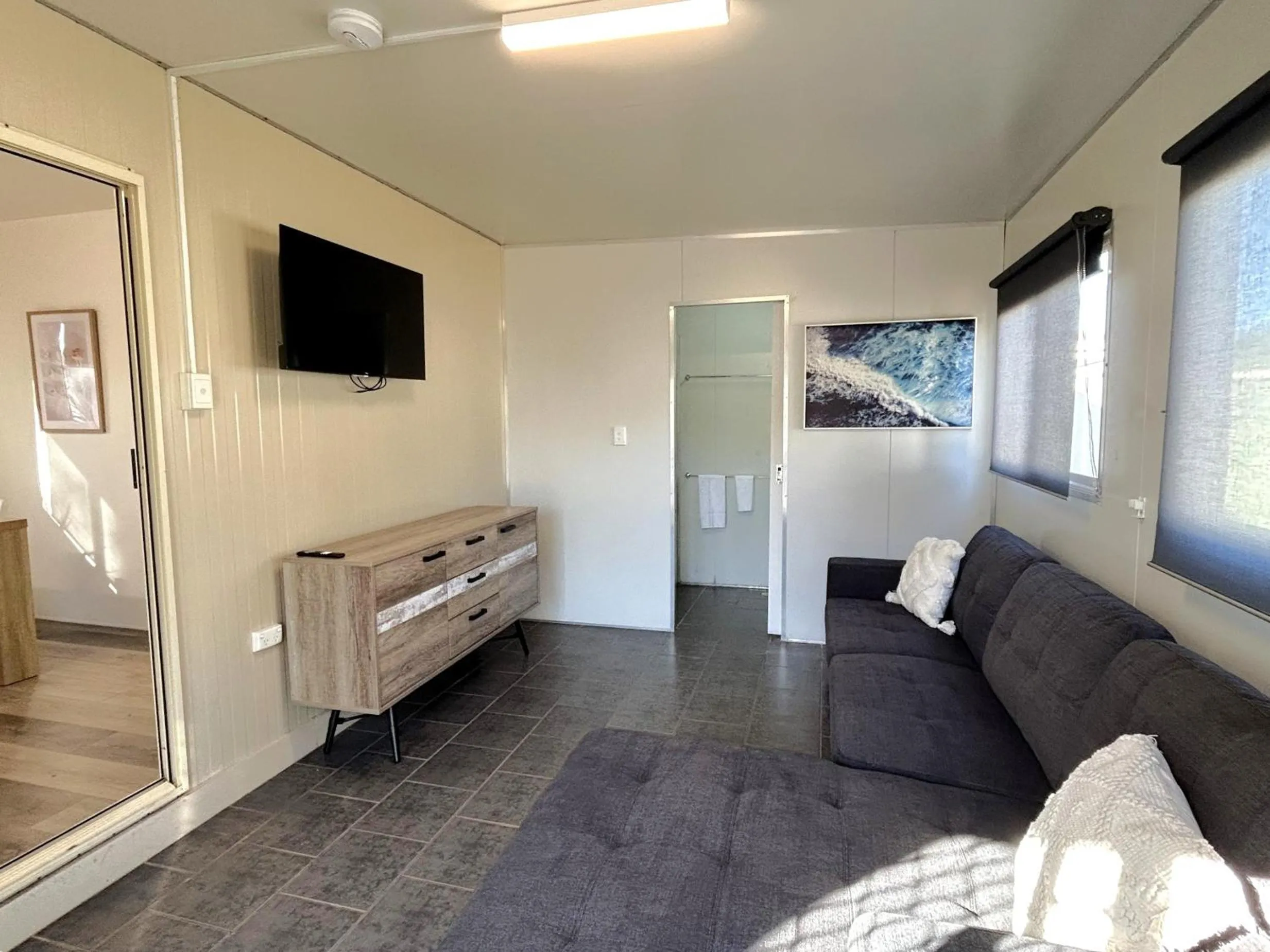 Living room in Mandurah Coastal Holiday Park