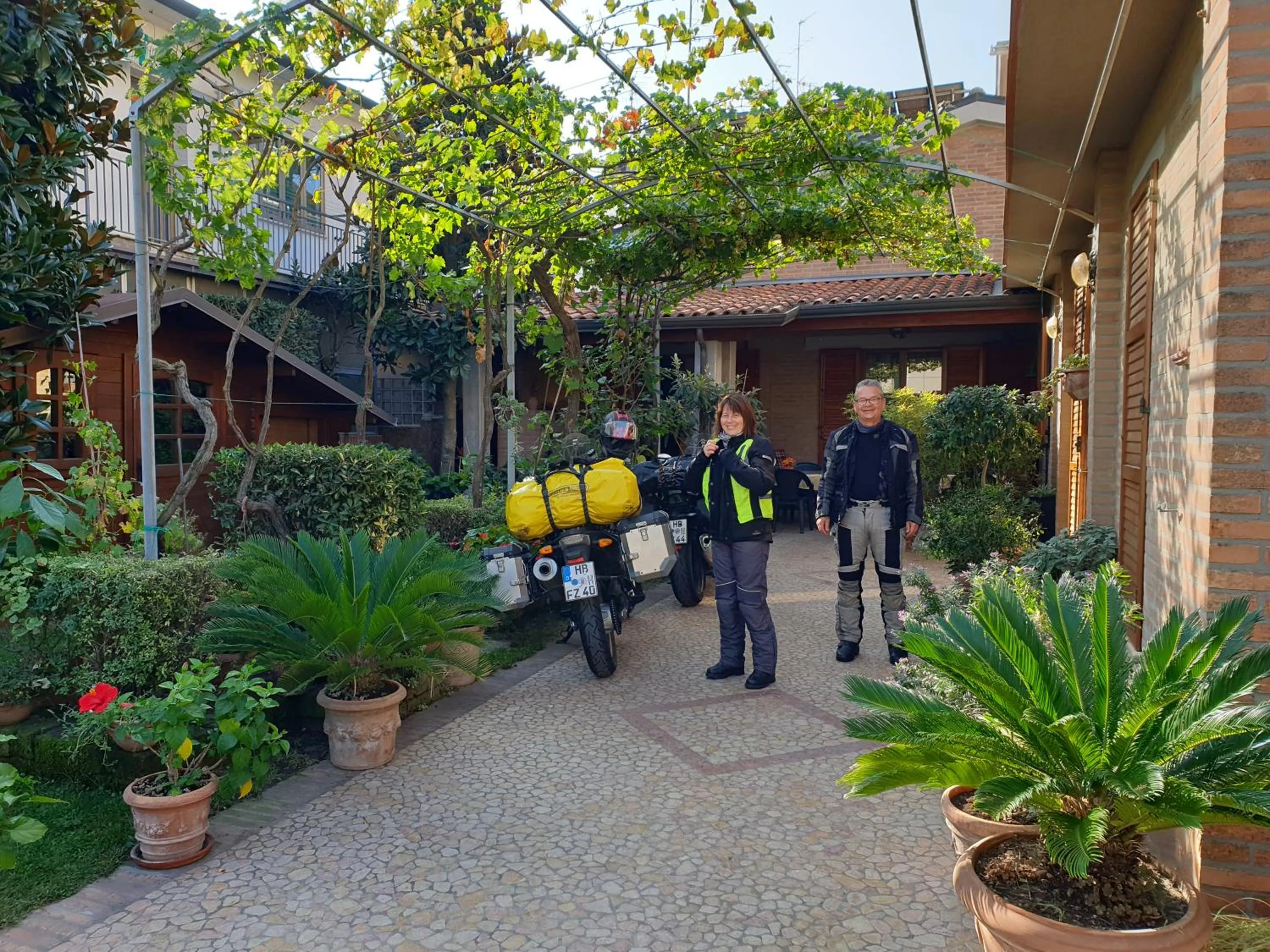 Patio in B&B ENSILEVA BEACH