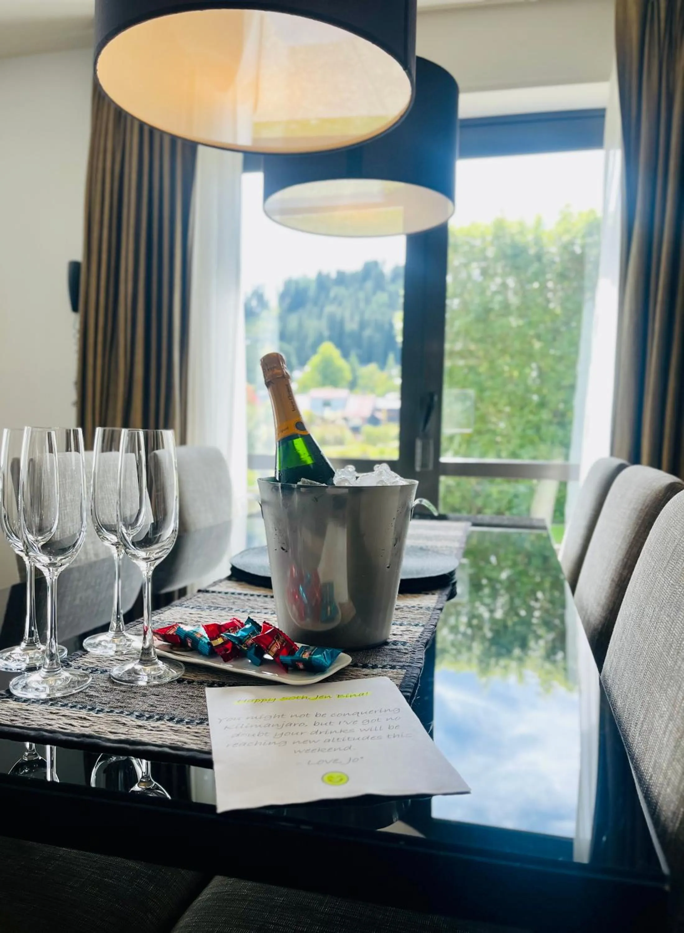 Living room in Village Lake Luxury Apartments