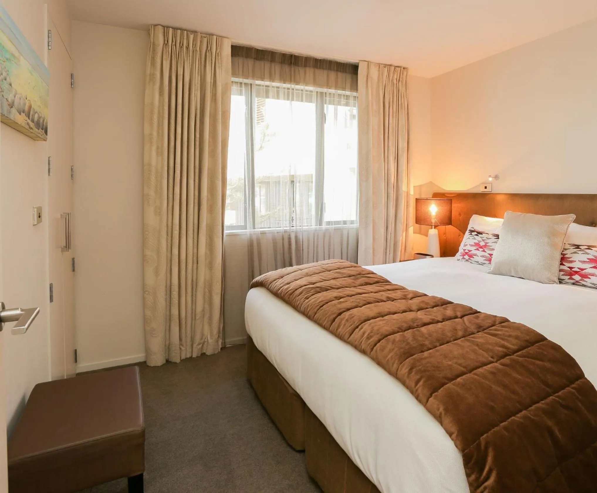 Bedroom, Bed in Village Lake Luxury Apartments