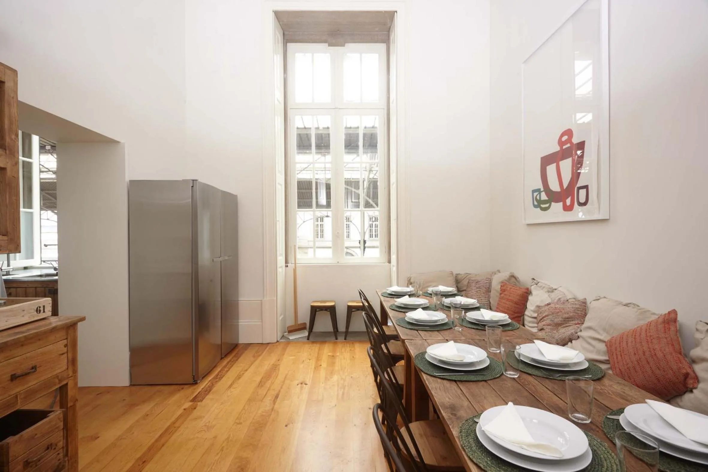 Communal kitchen in The Passenger Hostel