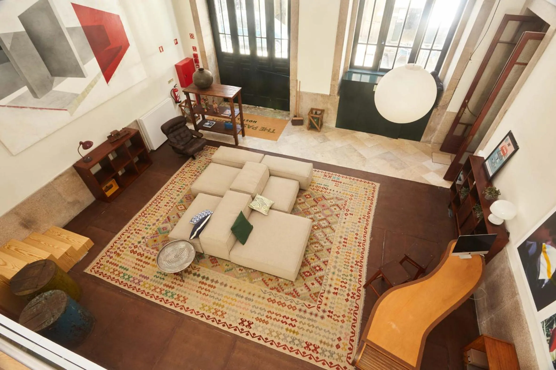 Lobby or reception in The Passenger Hostel