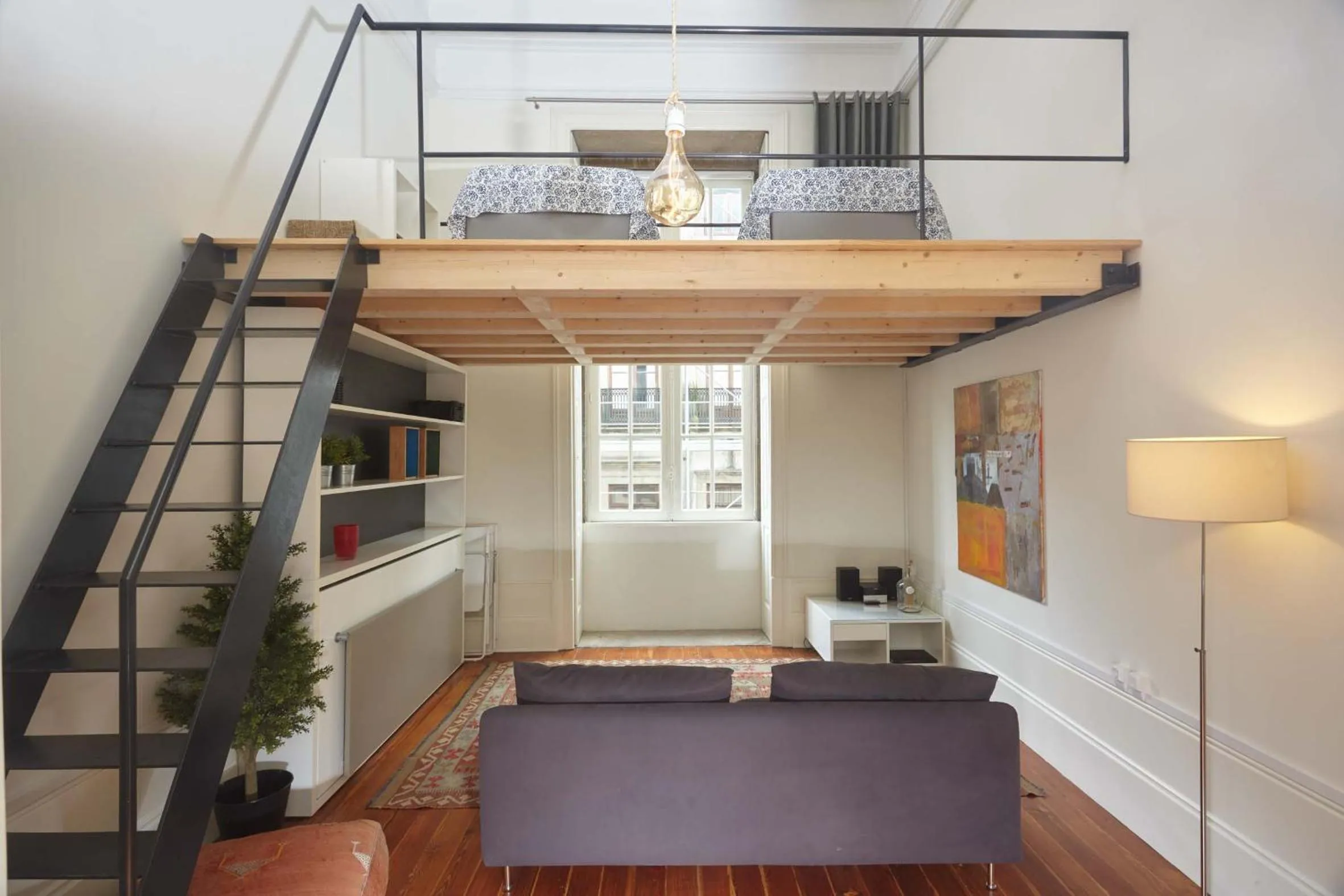 Living room, Bed in The Passenger Hostel