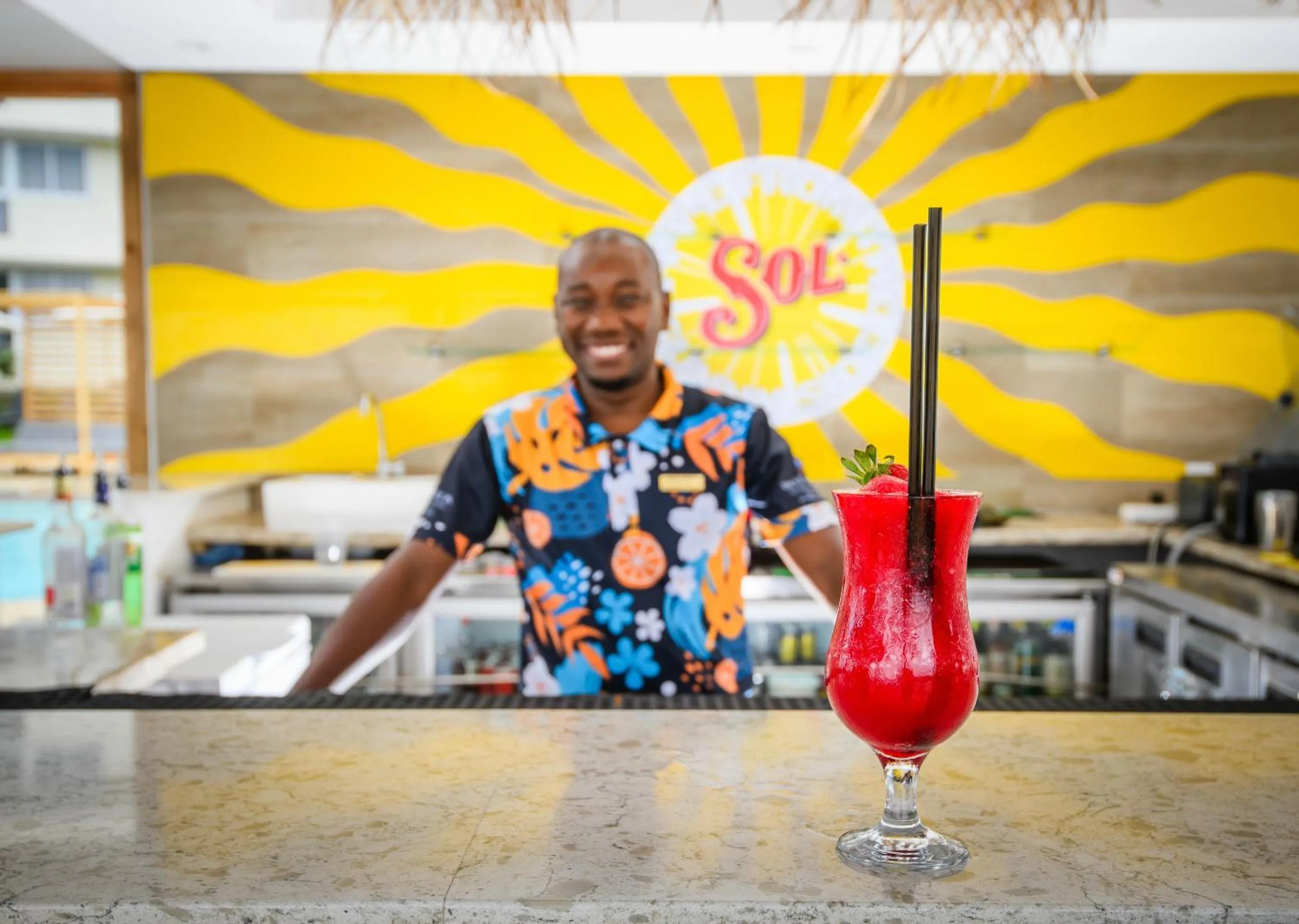 People in Blue Marlin All-Inclusive Seascape by Dream Resorts