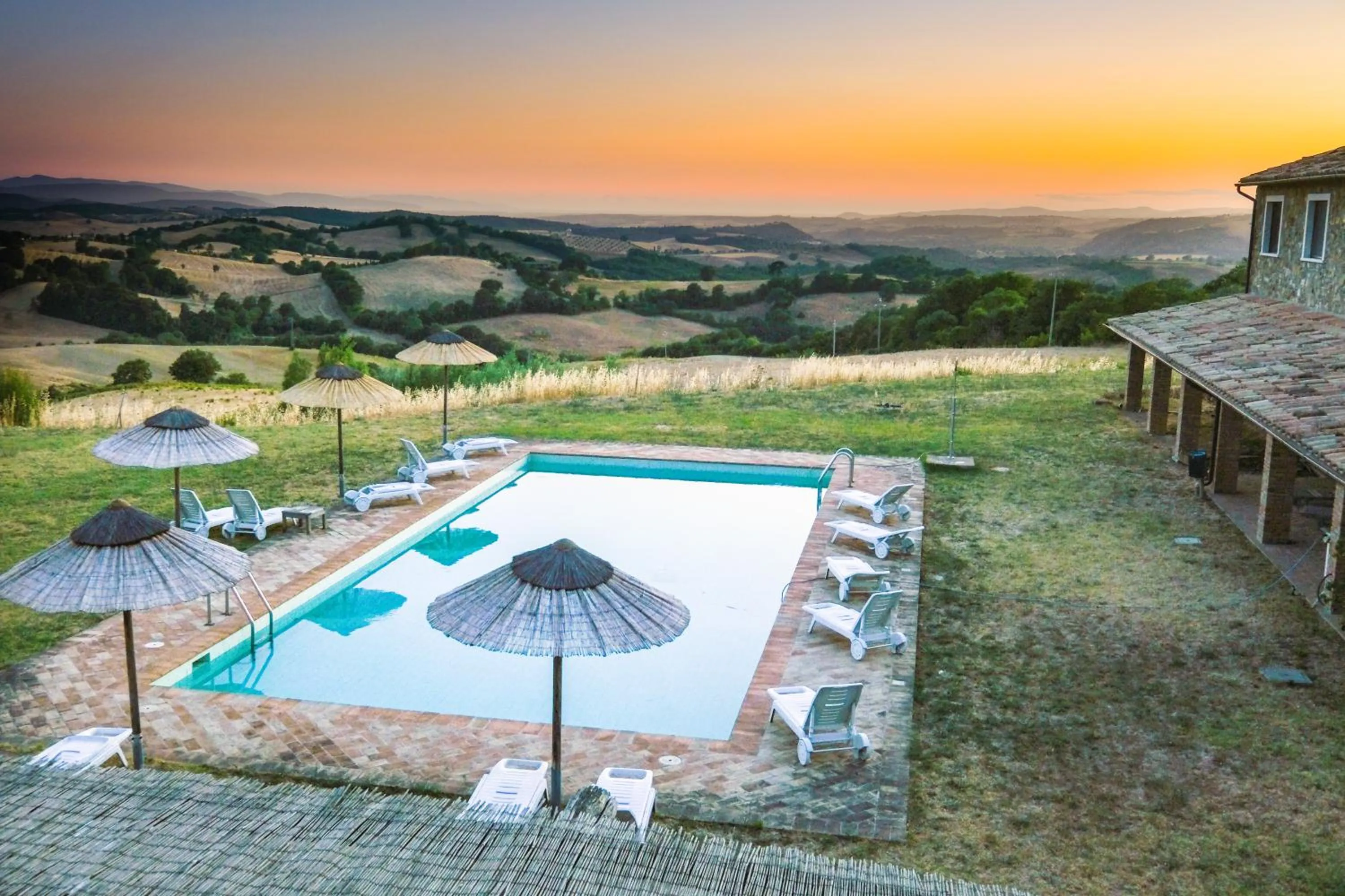 Pool view in Le Murelle Country Resort
