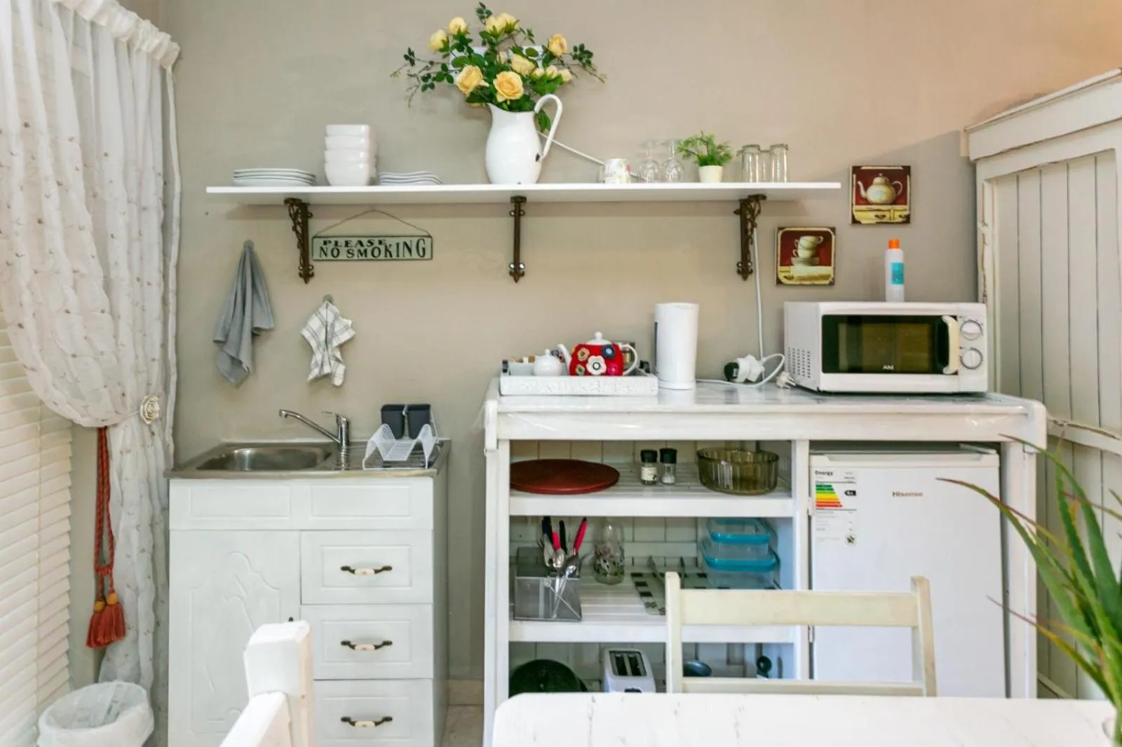 Kitchen or kitchenette in Die Fonteine Country Guesthouse and Glamping