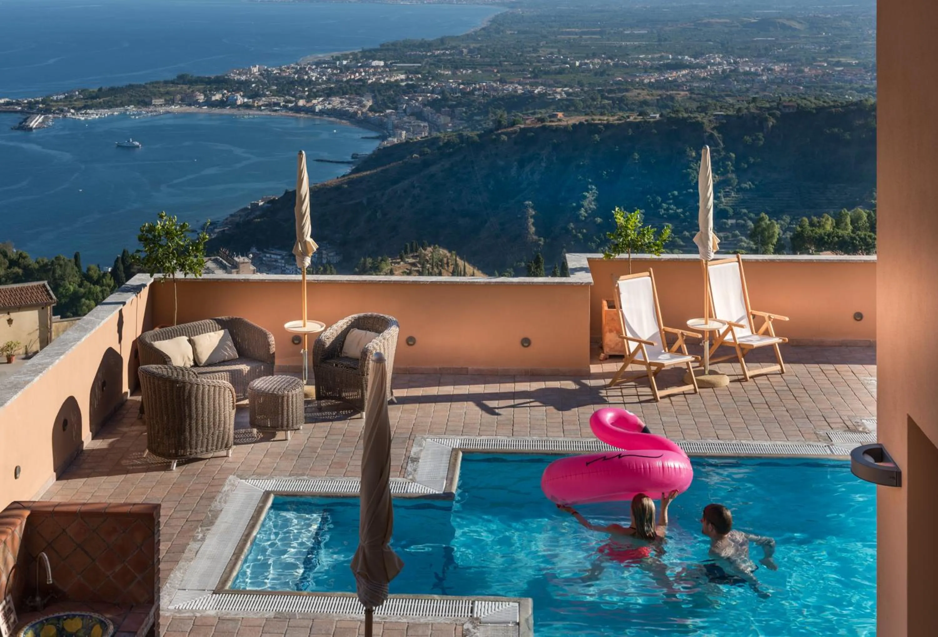 Swimming pool in Villa Le Terrazze Charming Rooms