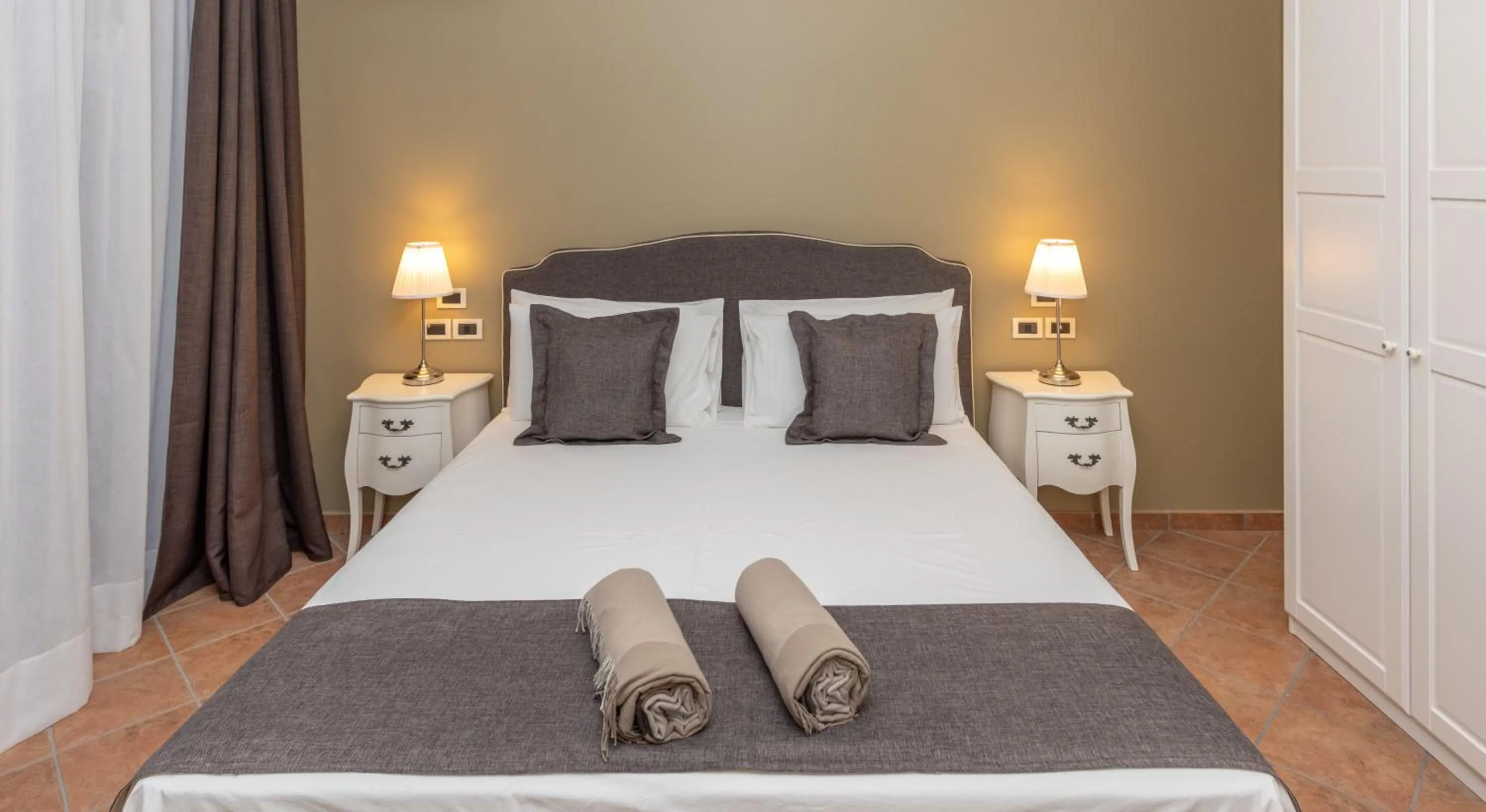 Bed in Villa Le Terrazze Charming Rooms