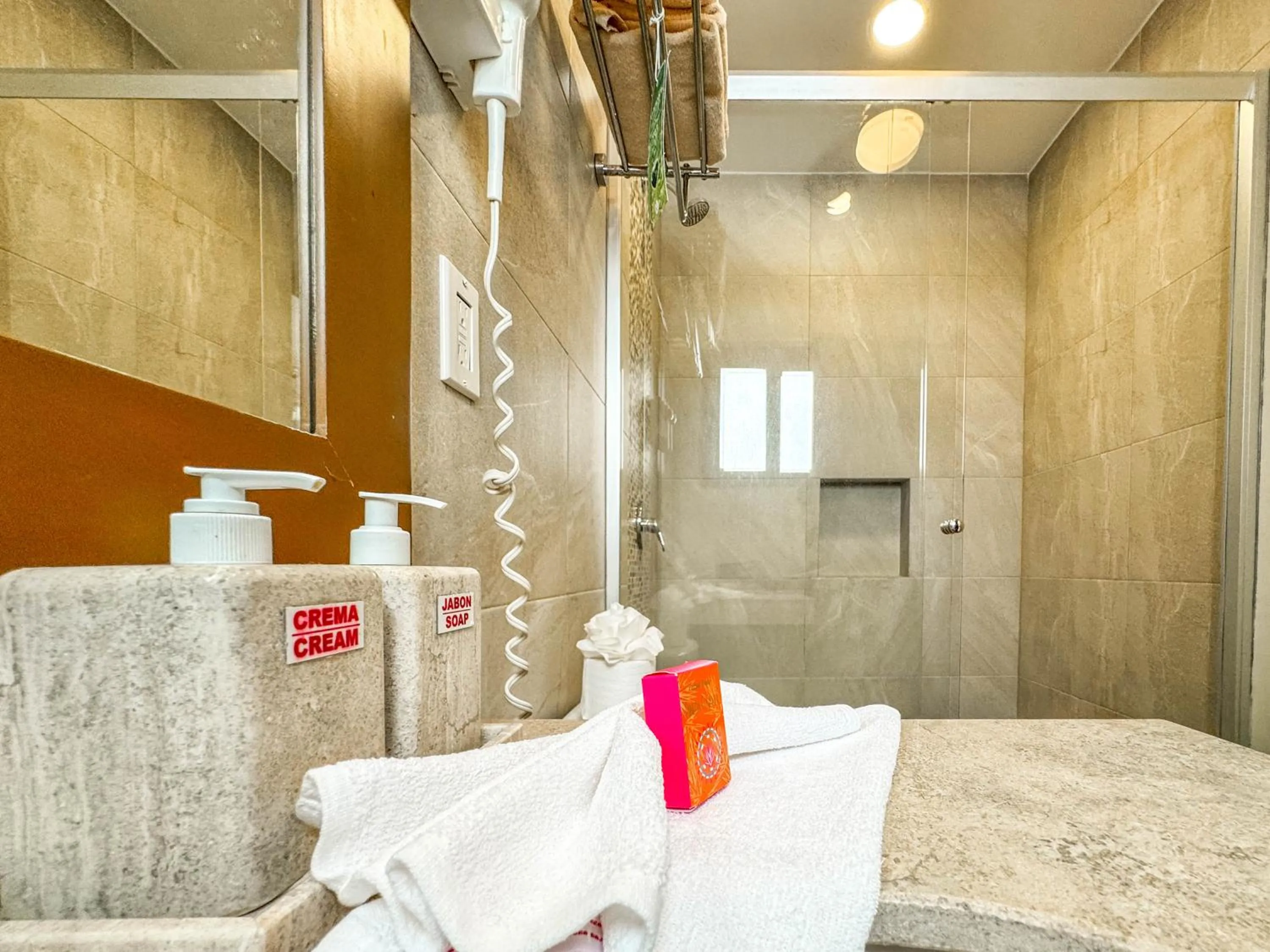 Shower in Grand Fifty Suites