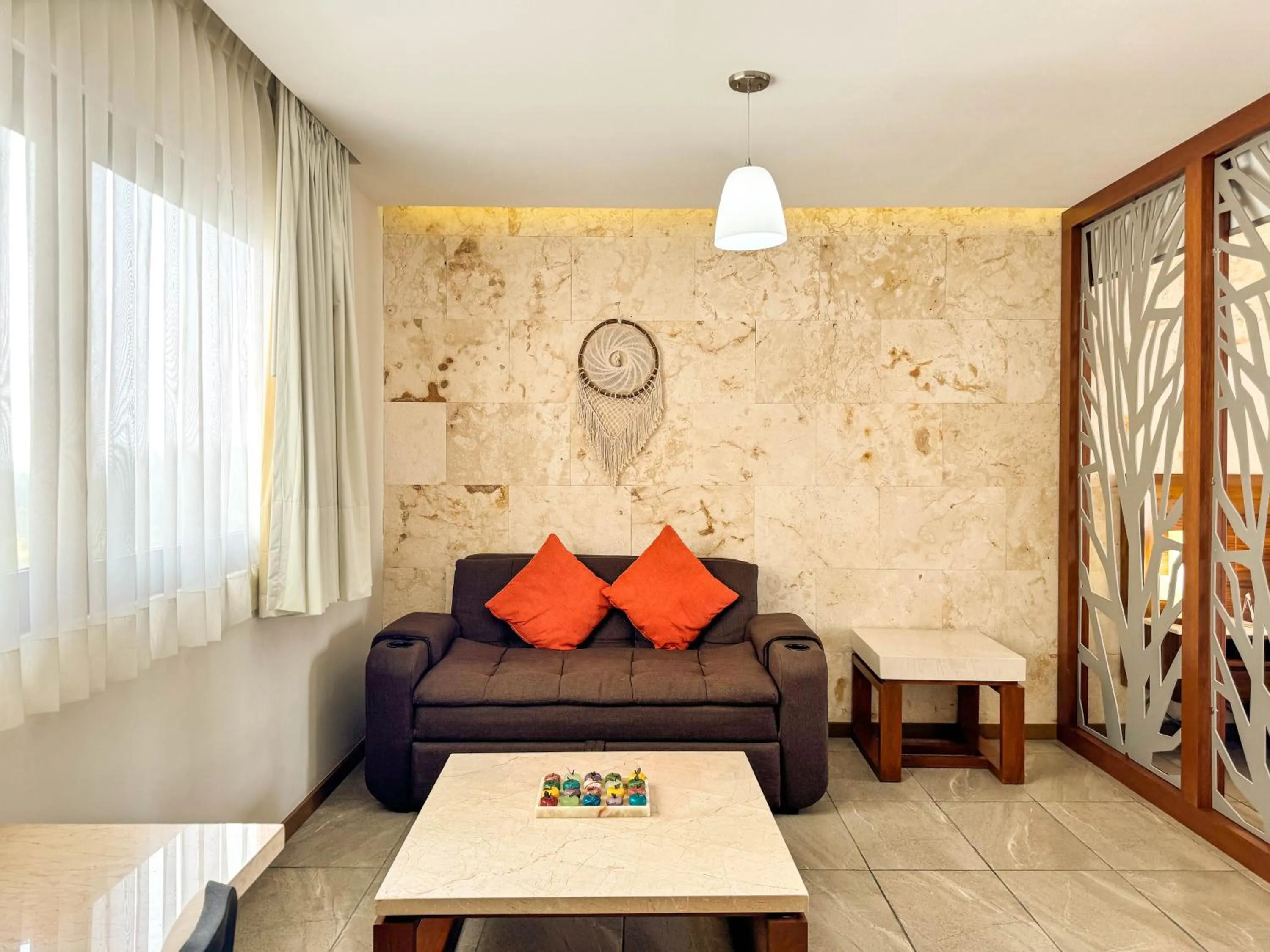 Living room in Grand Fifty Suites