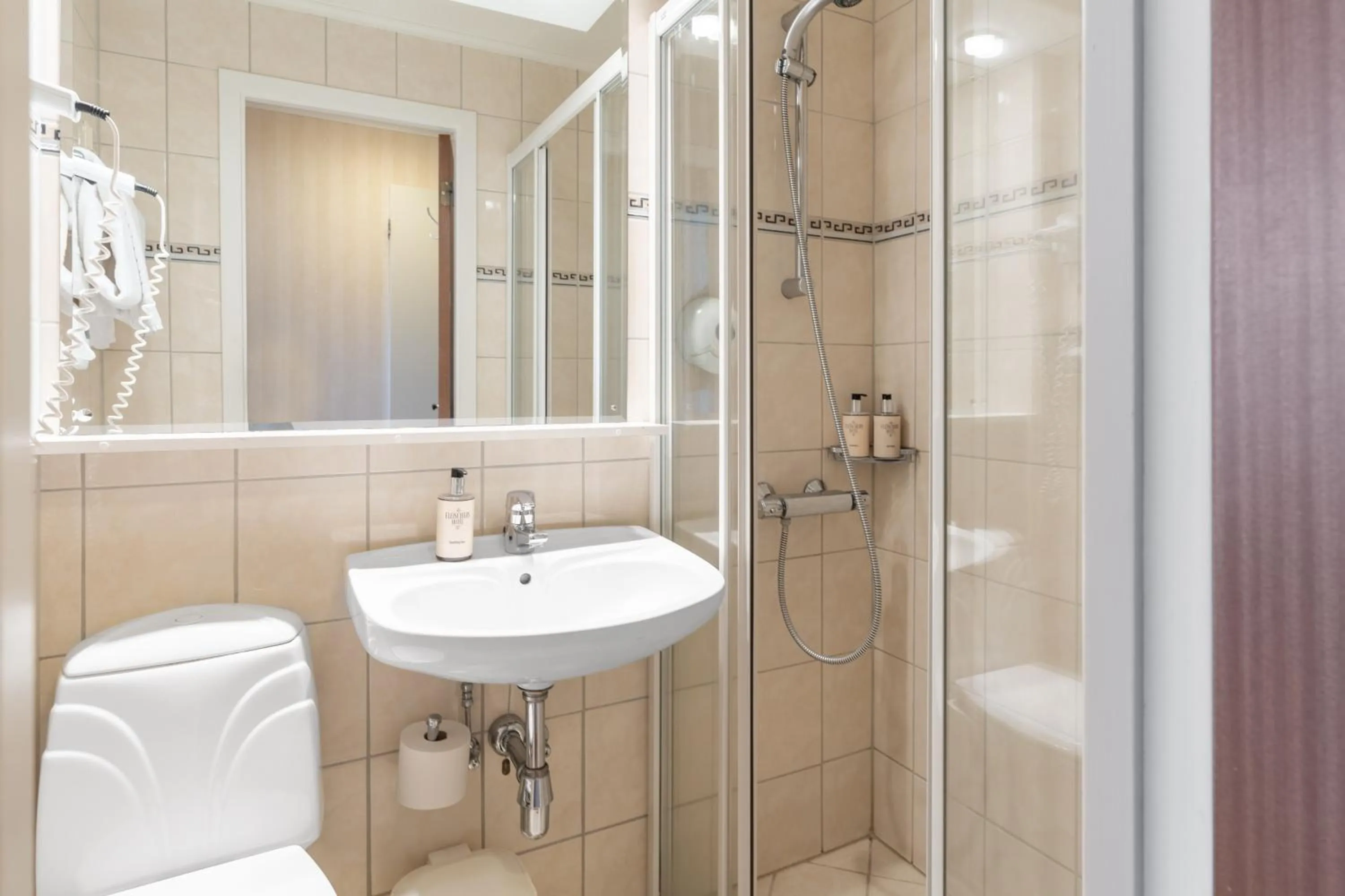 Shower in Fleischer's Hotel