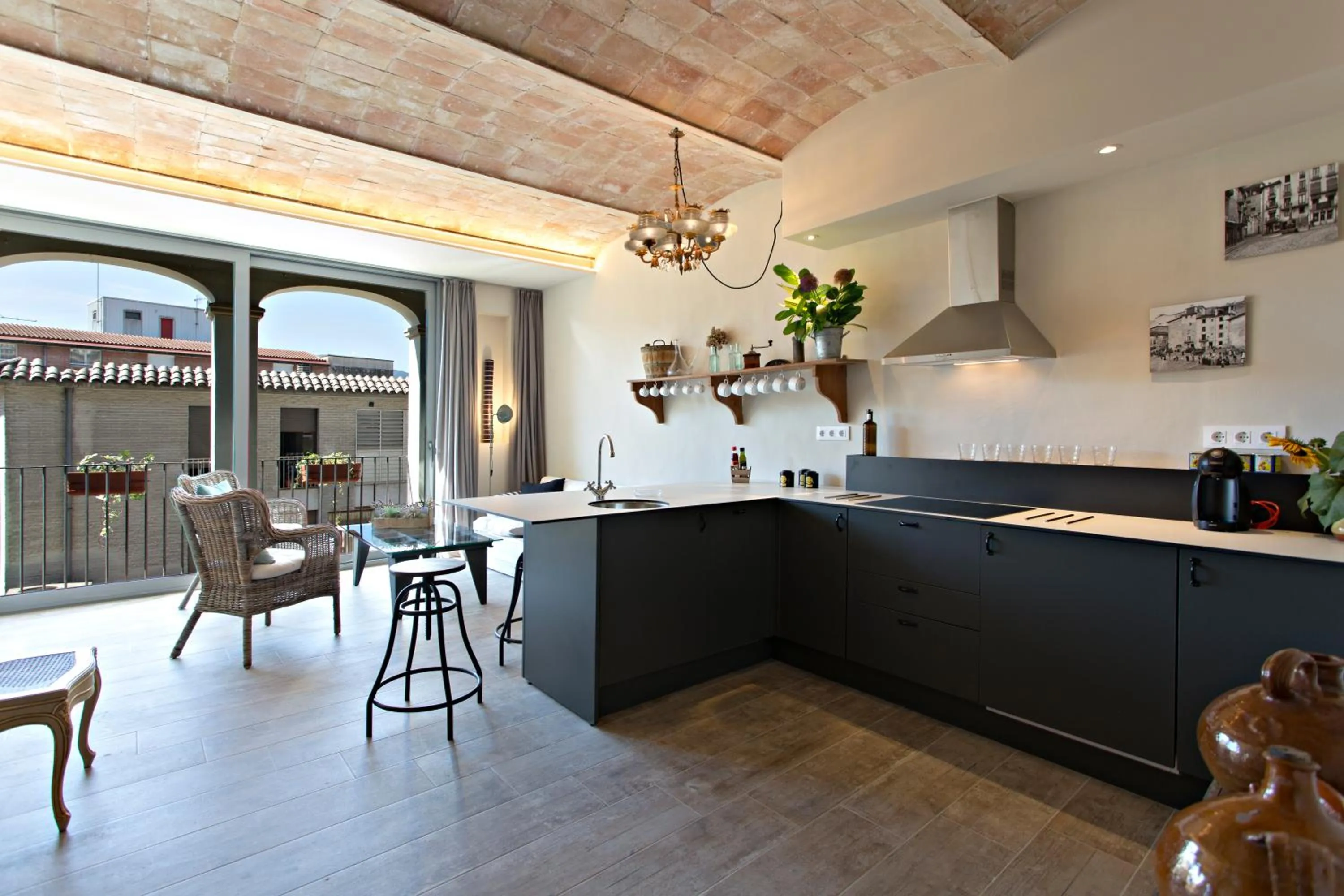 Kitchen or kitchenette in El Jardinet de Sant Esteve