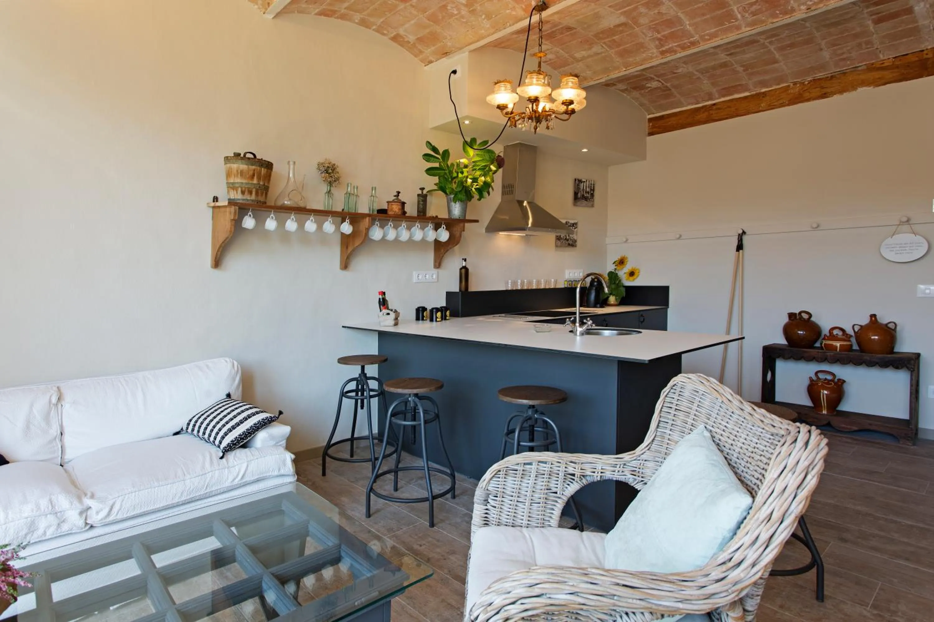 Kitchen or kitchenette in El Jardinet de Sant Esteve