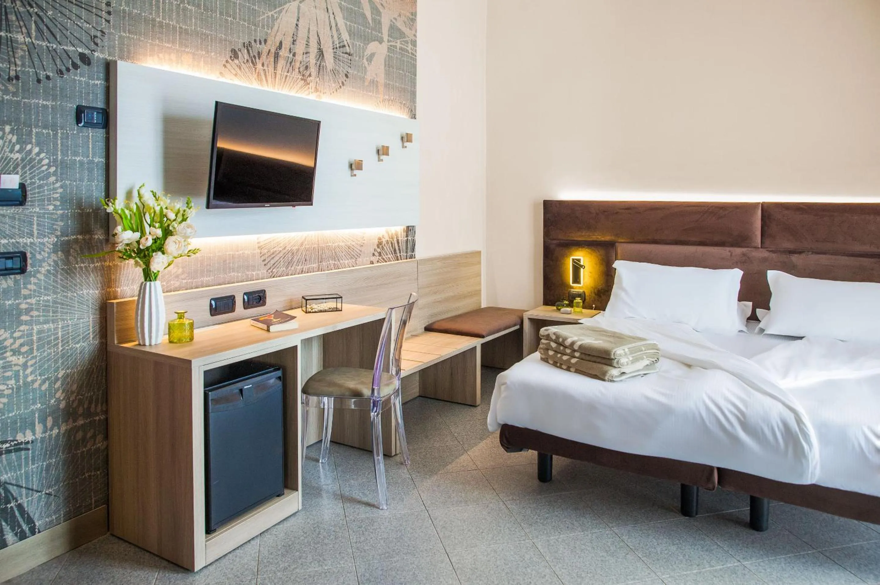 TV and multimedia, Bed in Hotel Gabriella