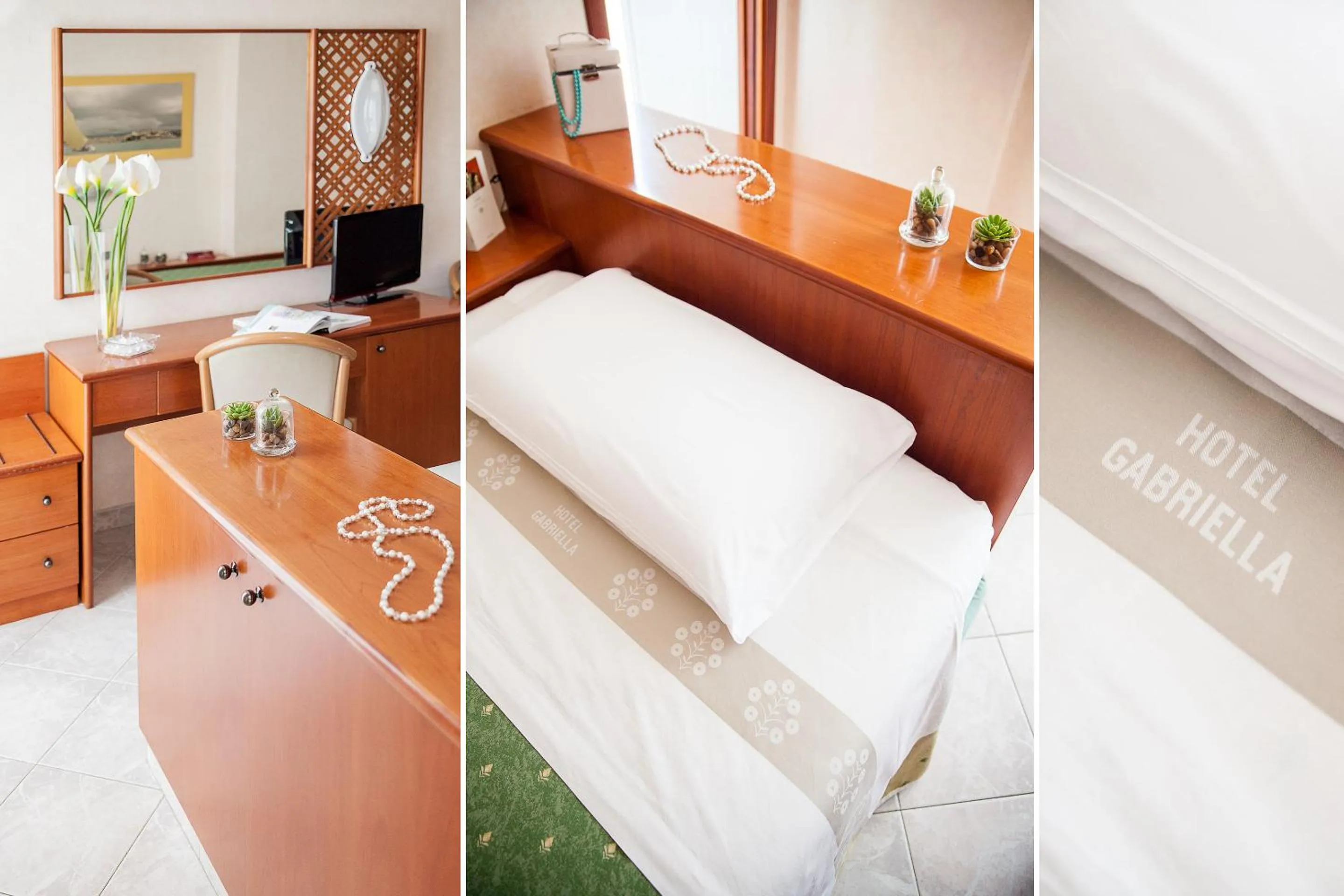 Bed in Hotel Gabriella