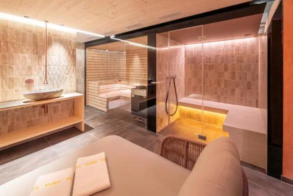 Bed in Hotel Sarazena