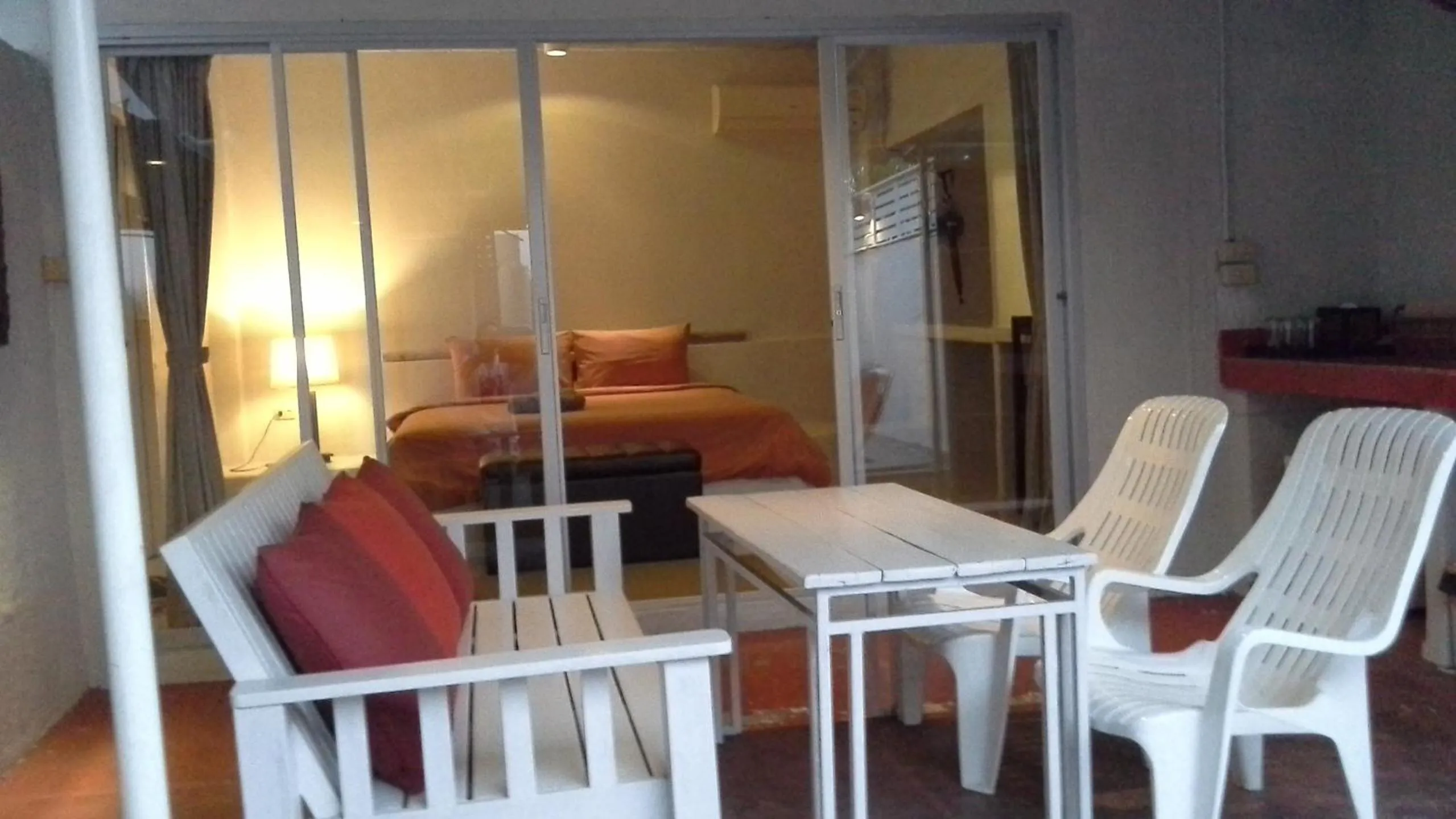 Living room, Bed in Chasorn Riverside Resort