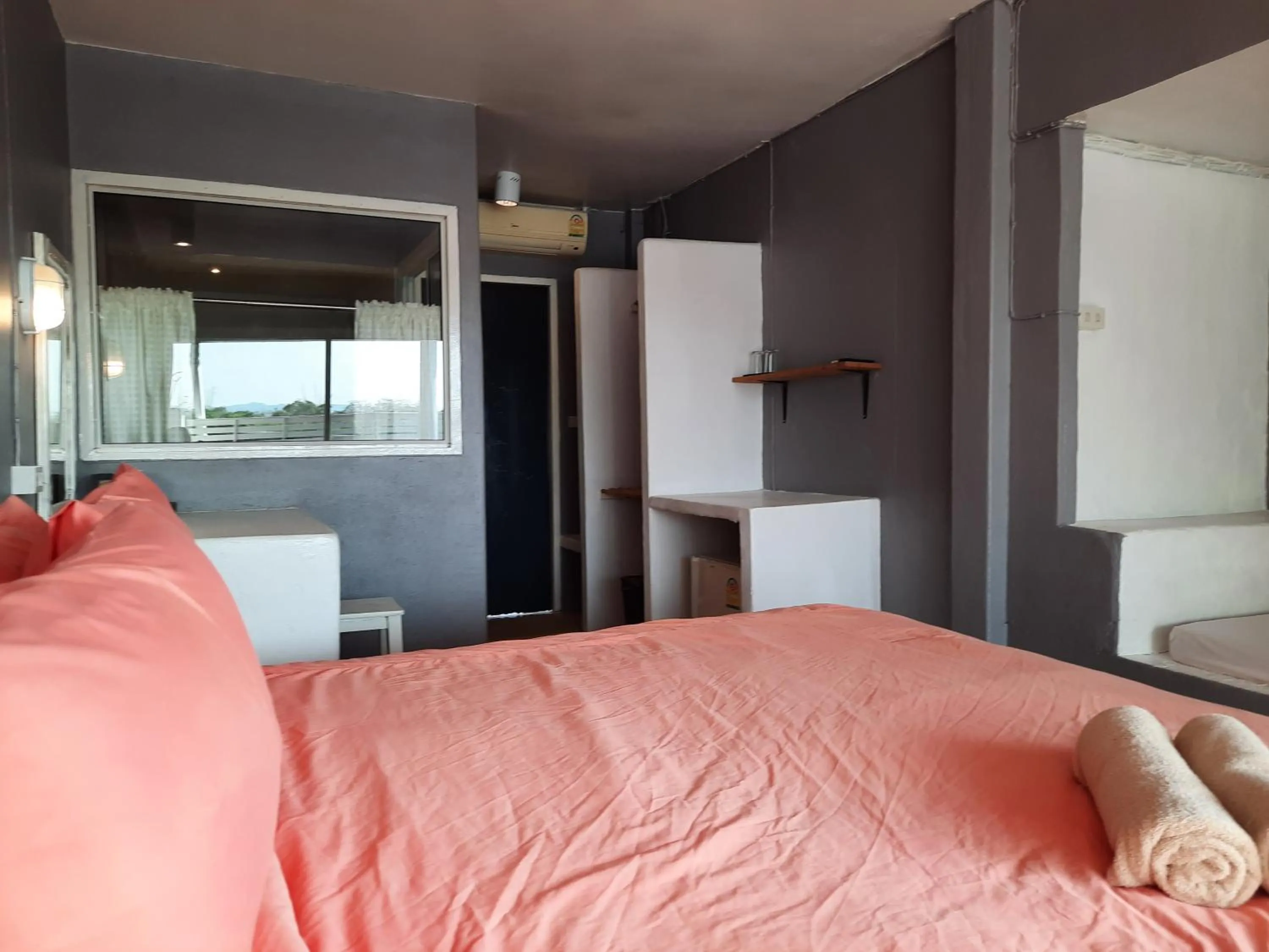 Bed in Chasorn Riverside Resort