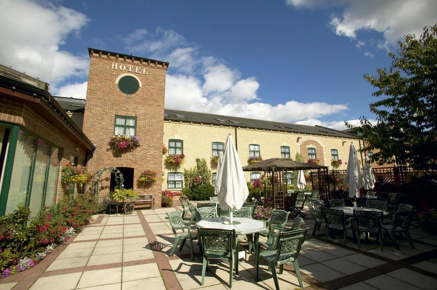 Patio in Corn Mill Lodge Hotel