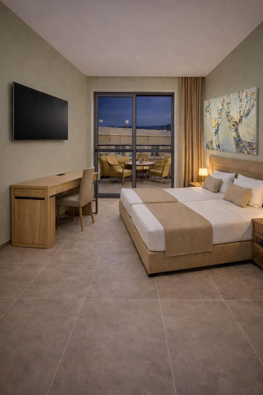 Bed in Maritina Apartments