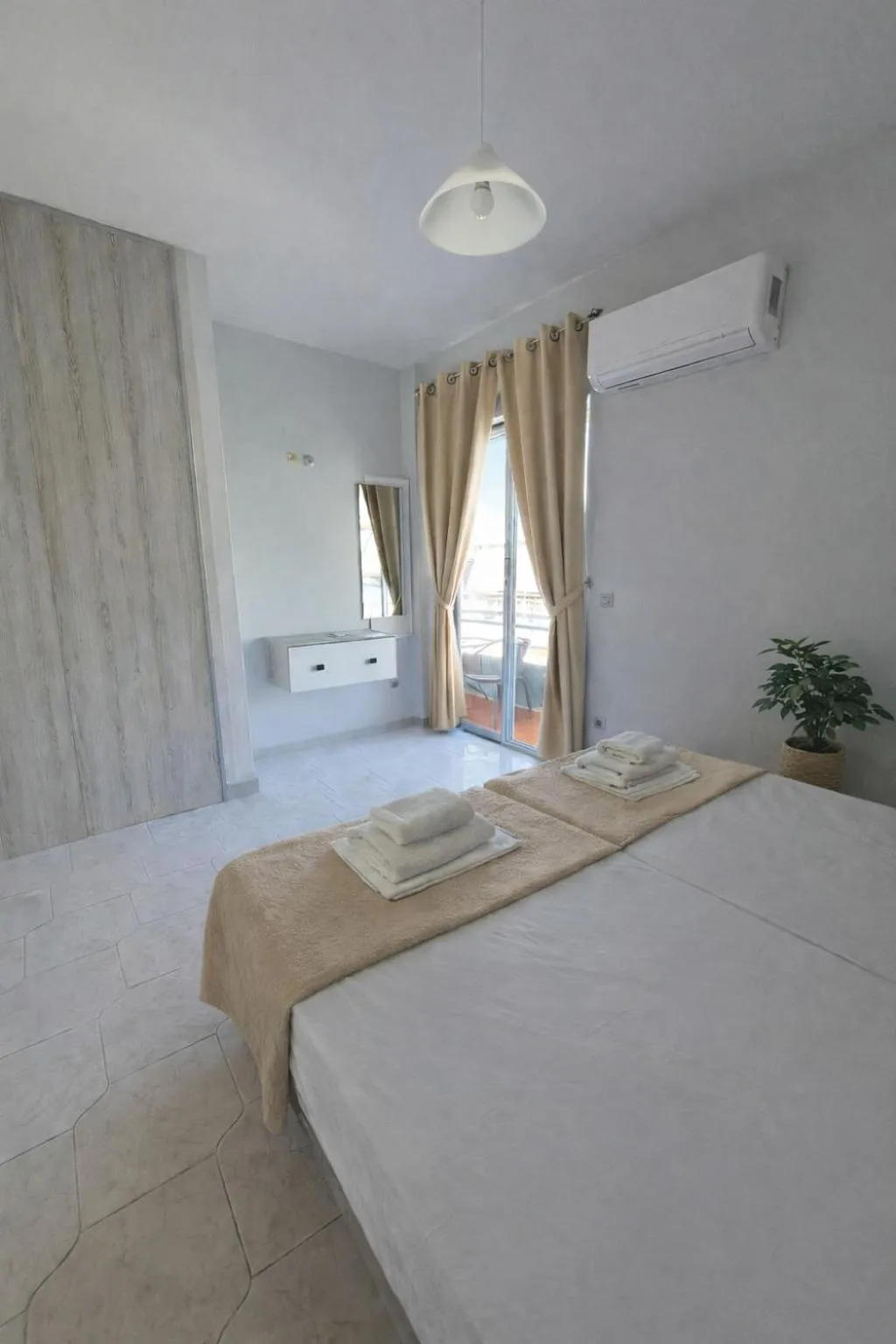 Bed in Maritina Apartments