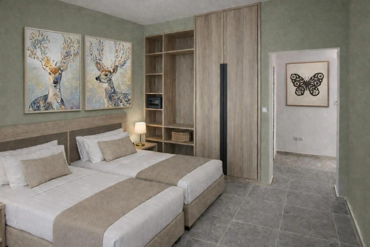 Bed in Maritina Apartments