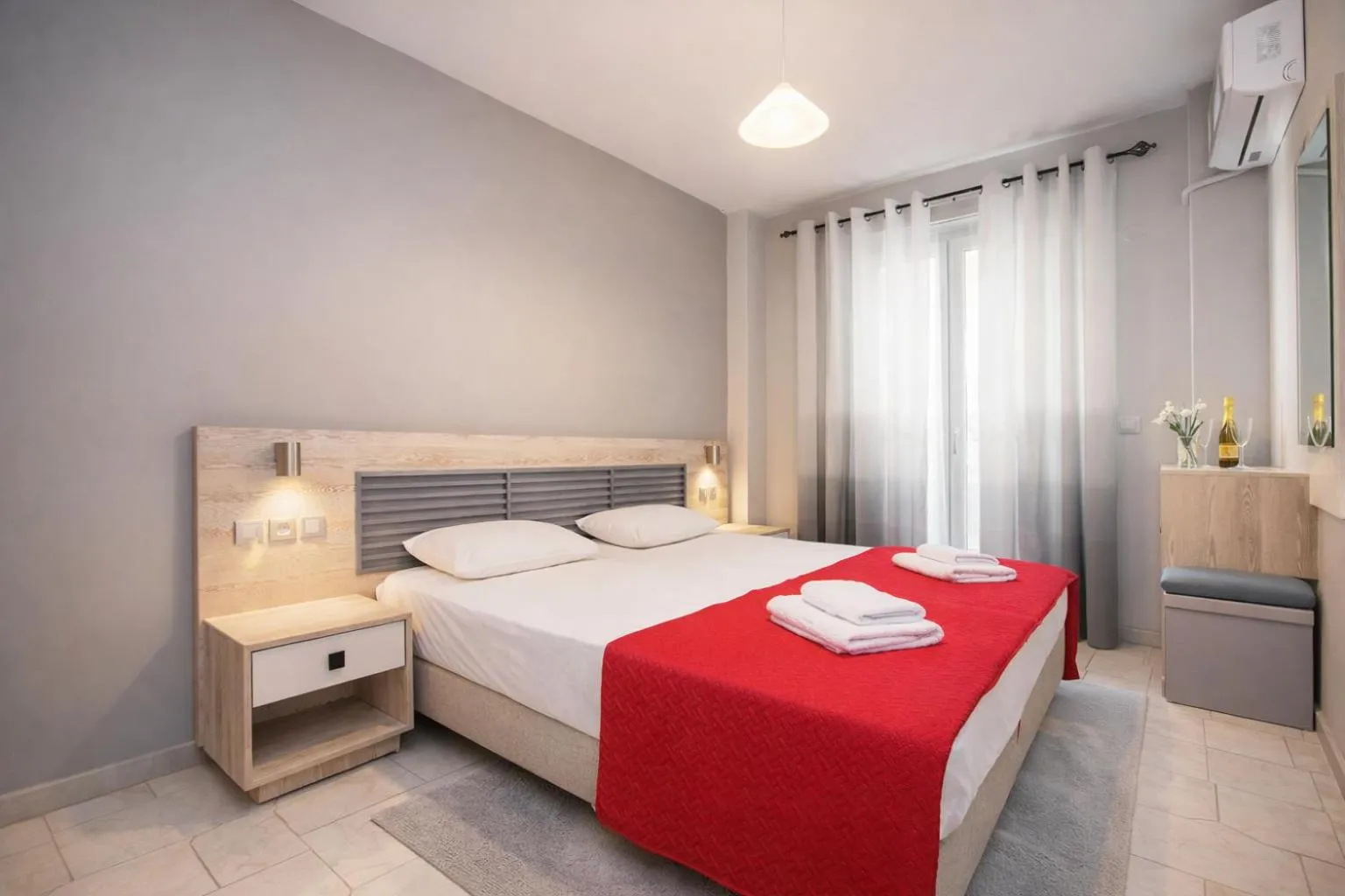 Bed in Maritina Apartments