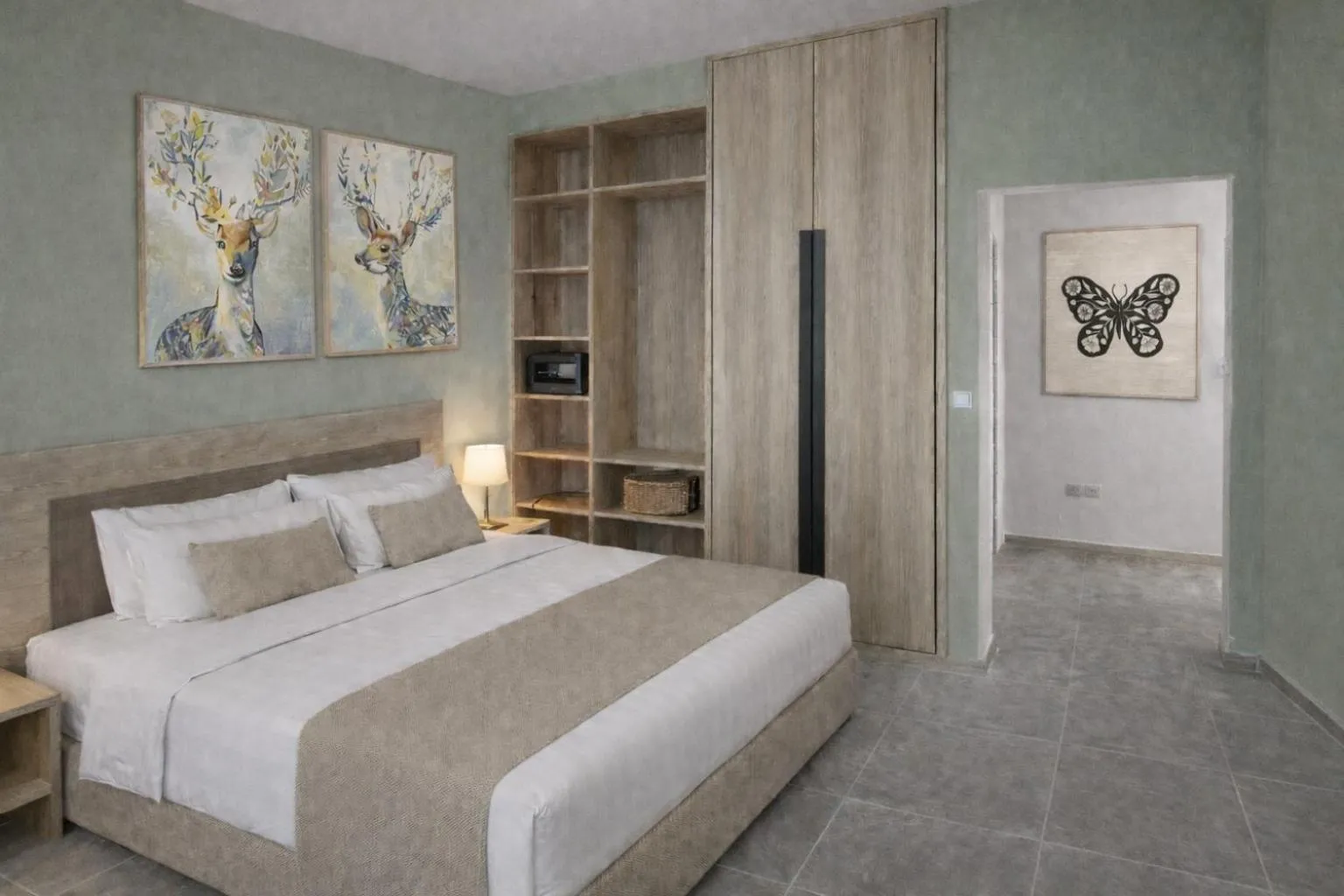 Bed in Maritina Apartments