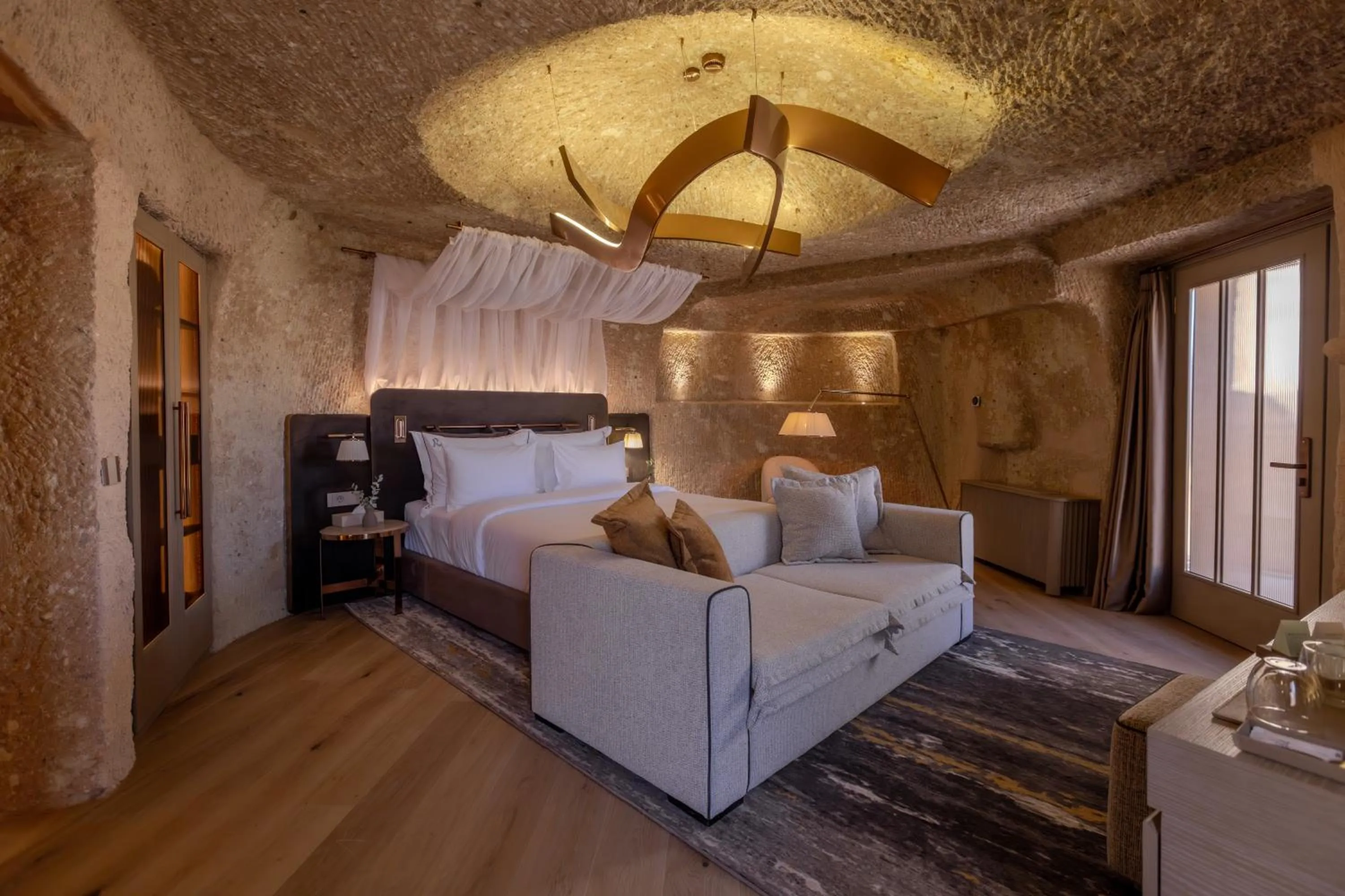 Bed in Avantgarde Refined Caves Of Cappadocia