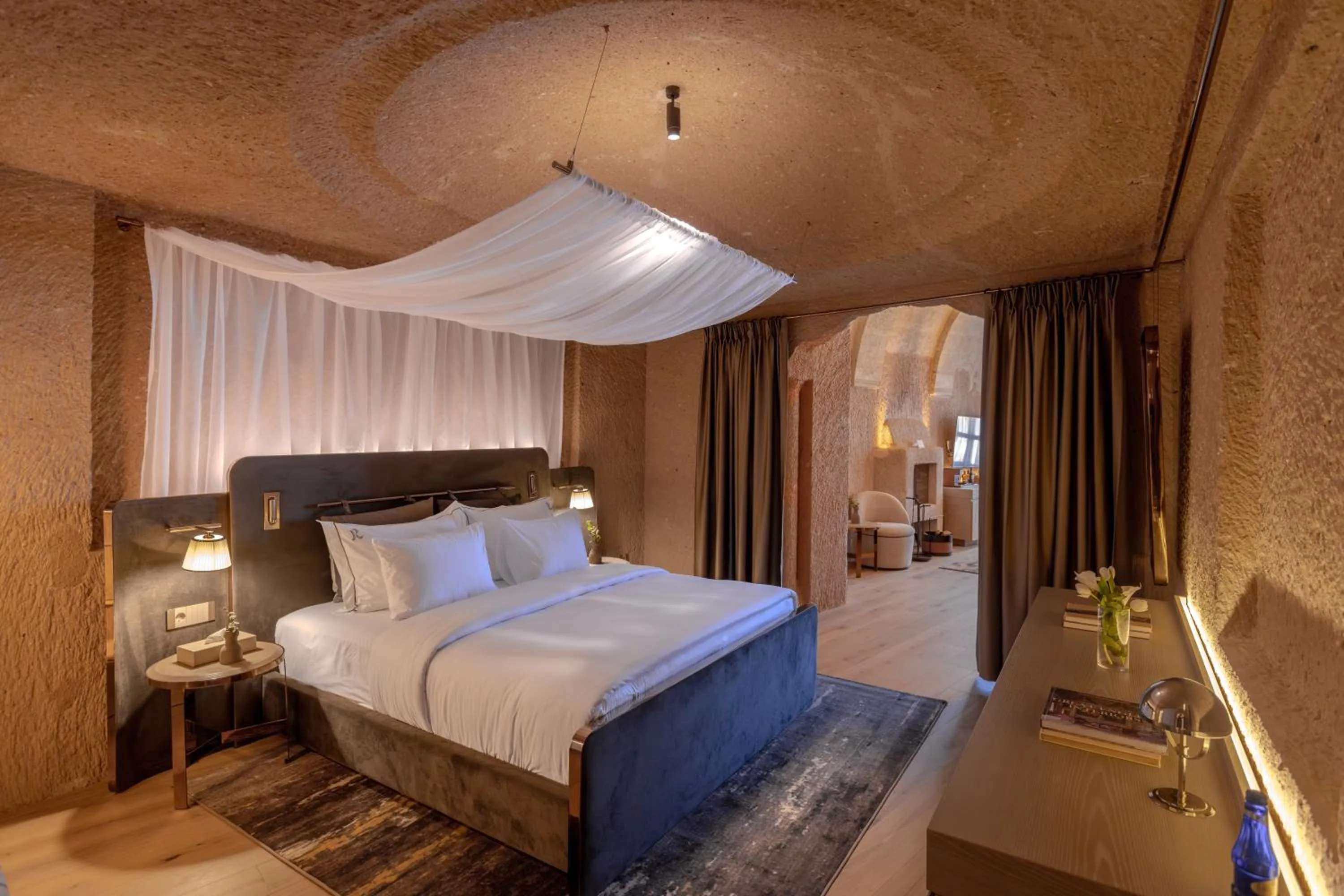 Bed in Avantgarde Refined Caves Of Cappadocia
