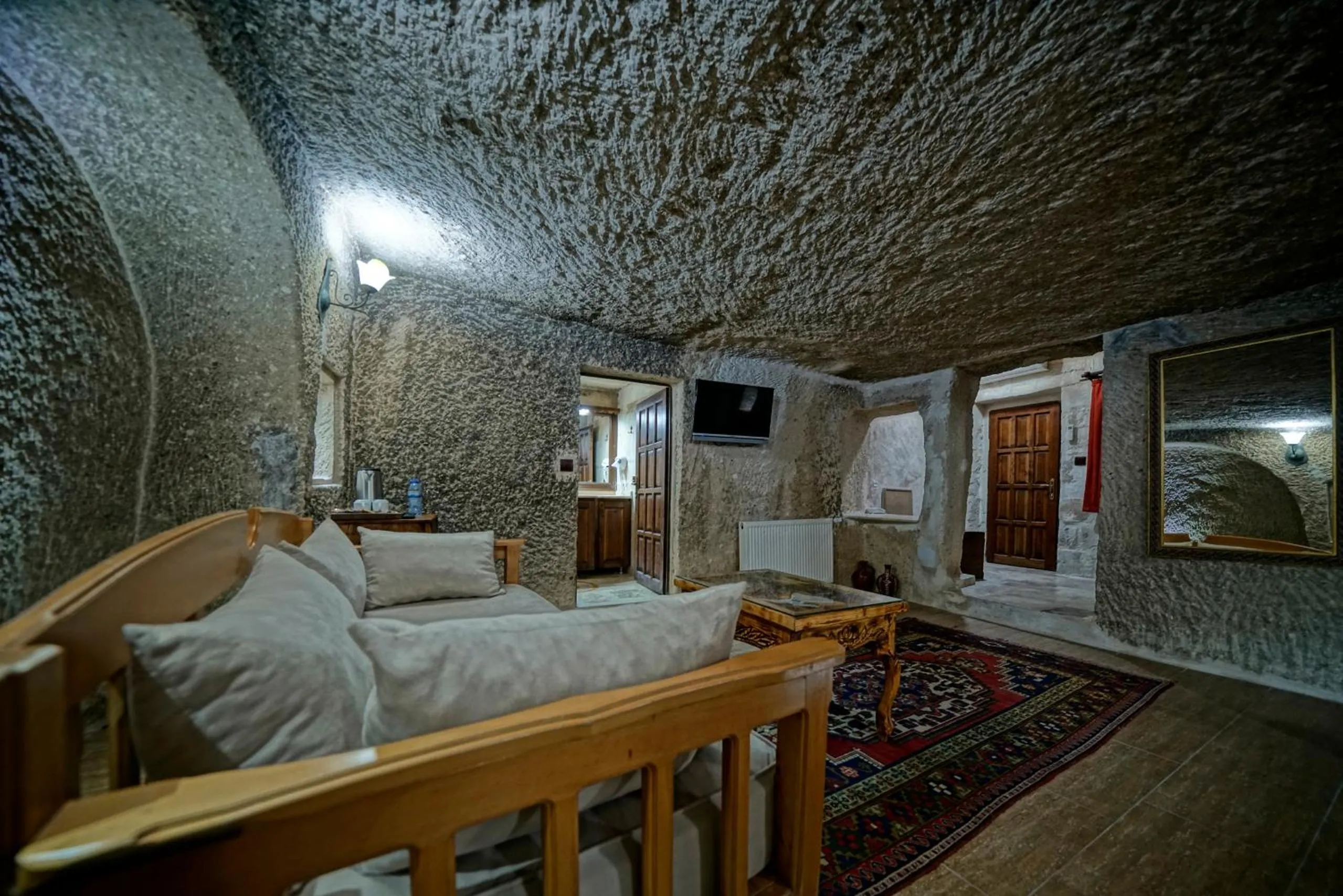 Seating area in Holiday Cave Hotel