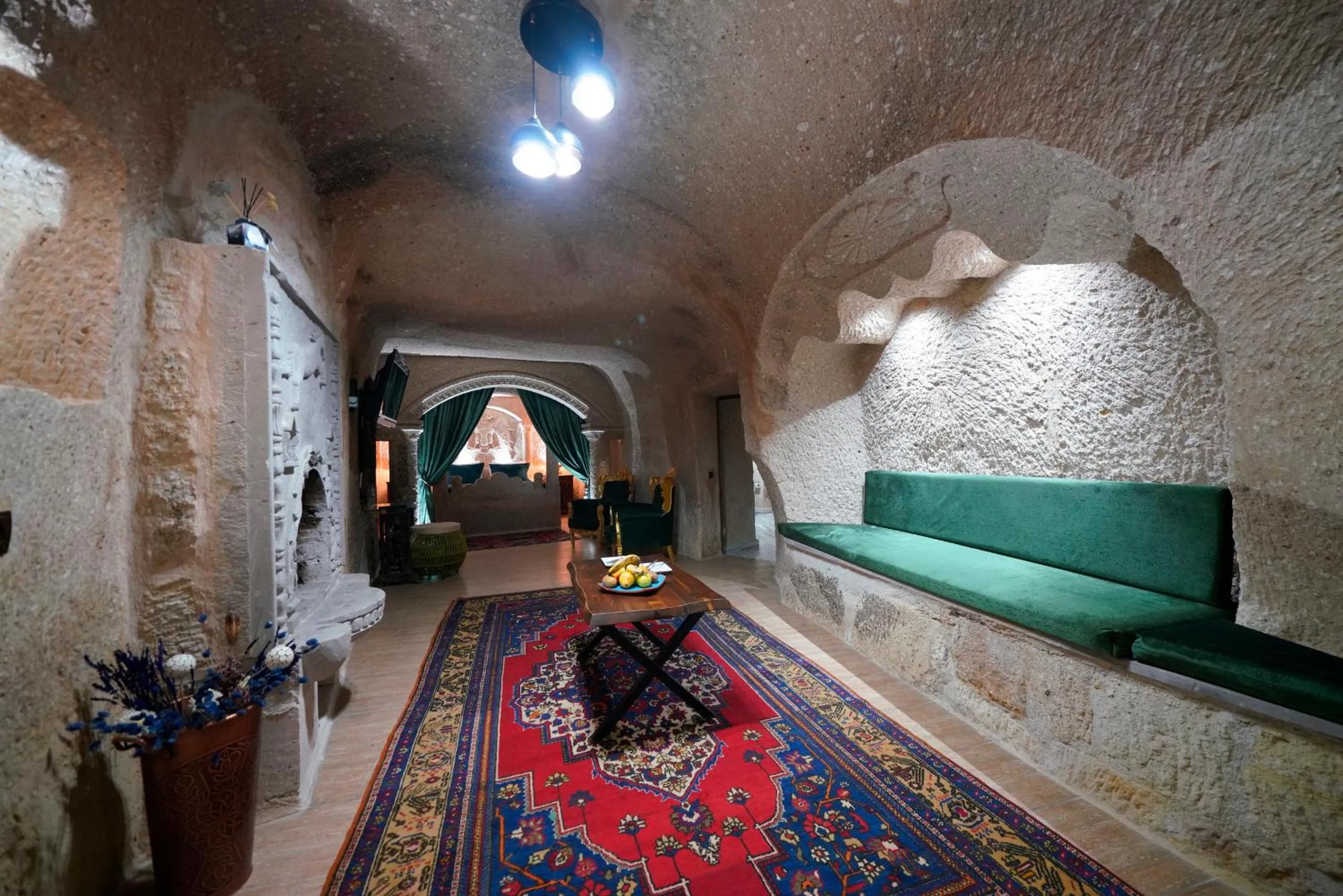 Seating area in Holiday Cave Hotel