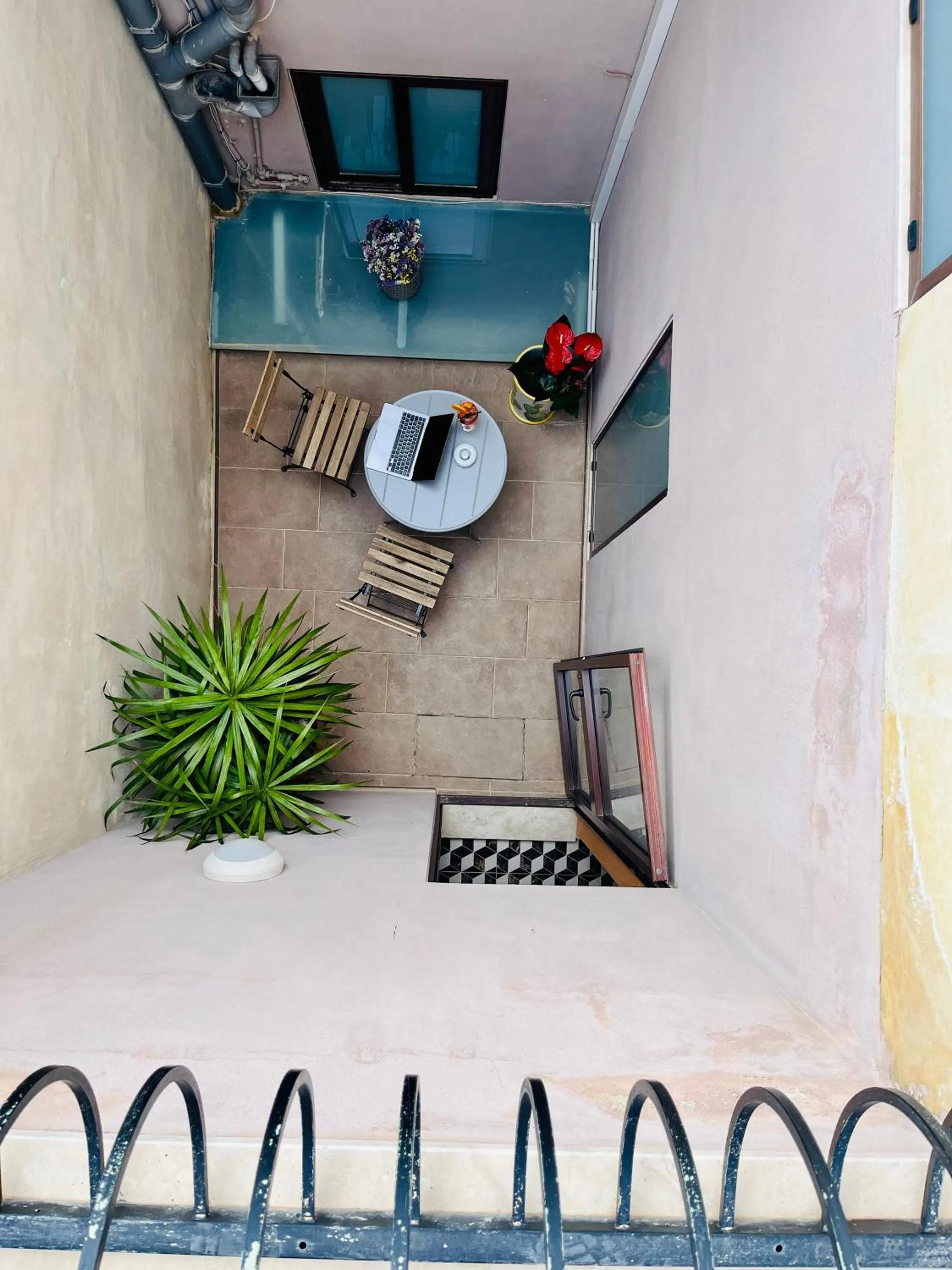 Inner courtyard view in My Travel House