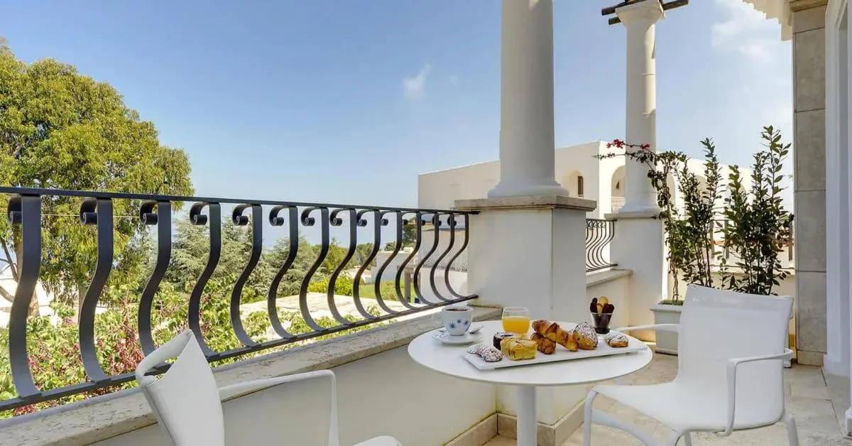 Balcony/Terrace in Hotel Villa Blu Capri