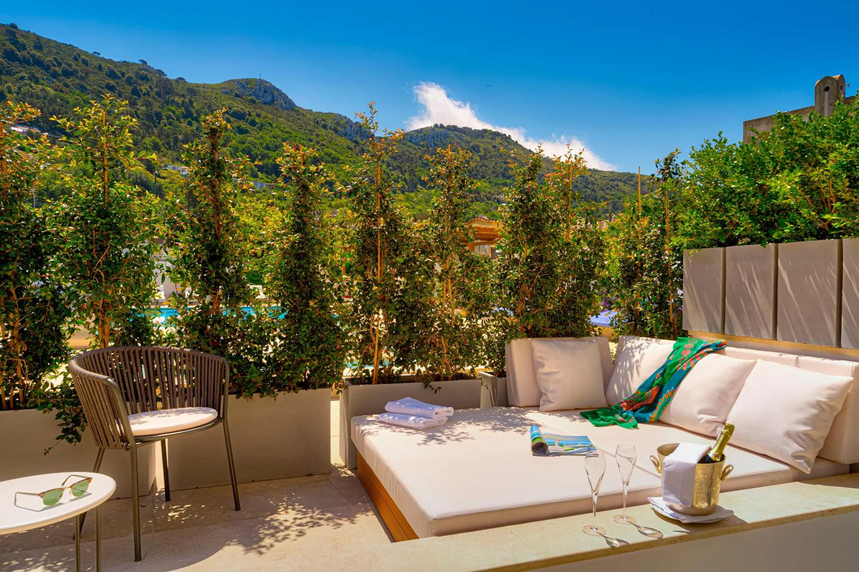 Garden in Hotel Villa Blu Capri