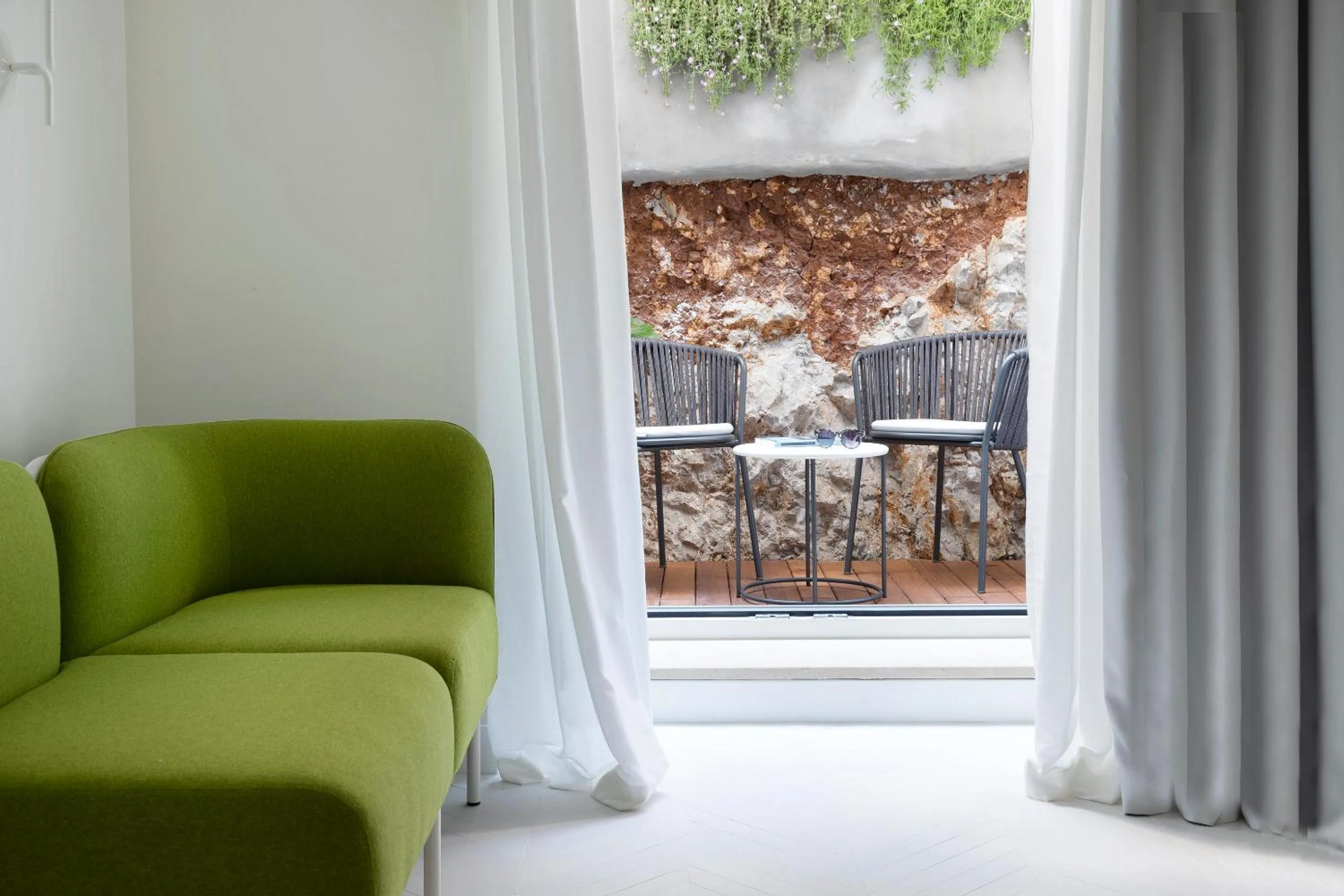 Living room in Hotel Villa Blu Capri