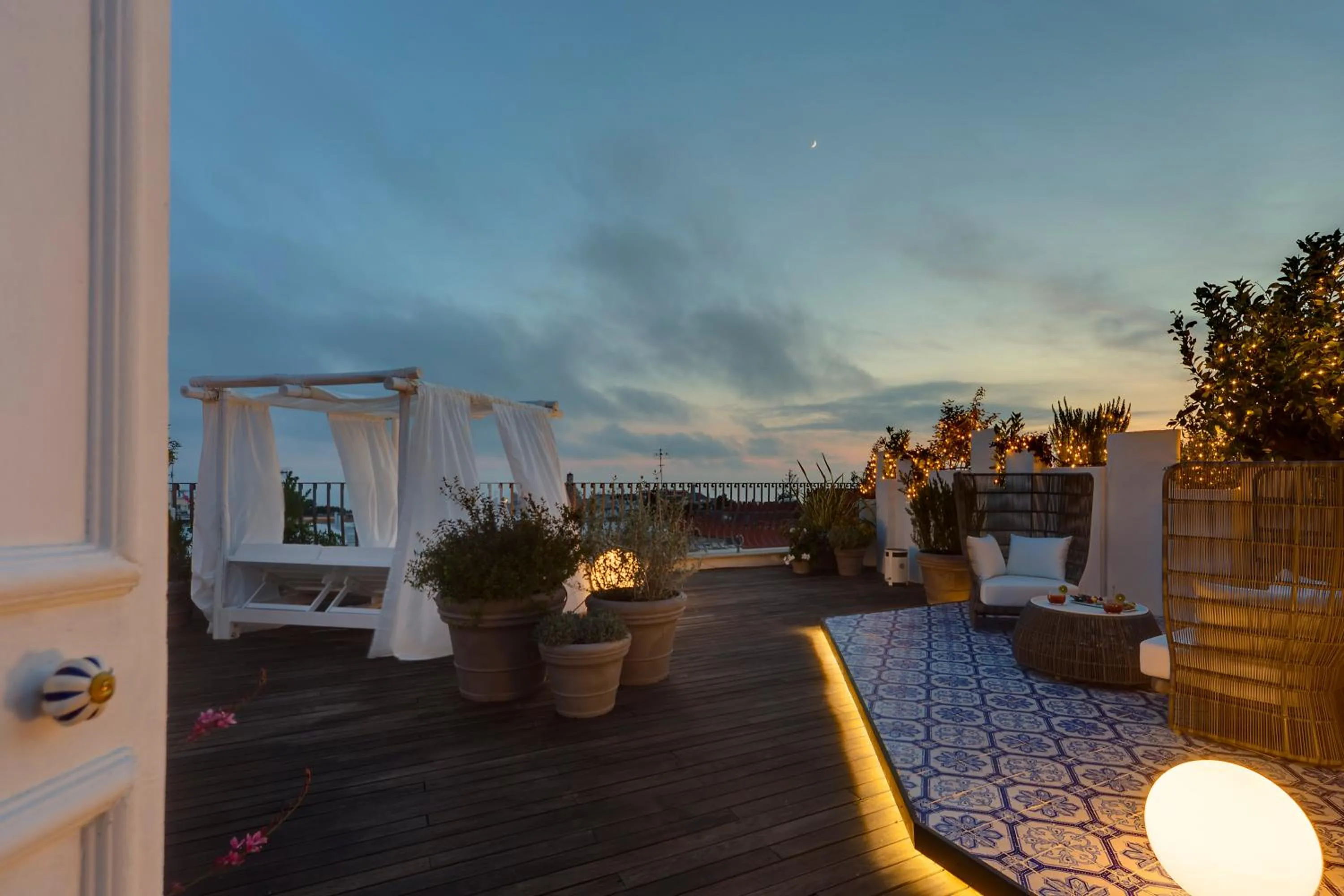 Patio in Hotel Villa Blu Capri