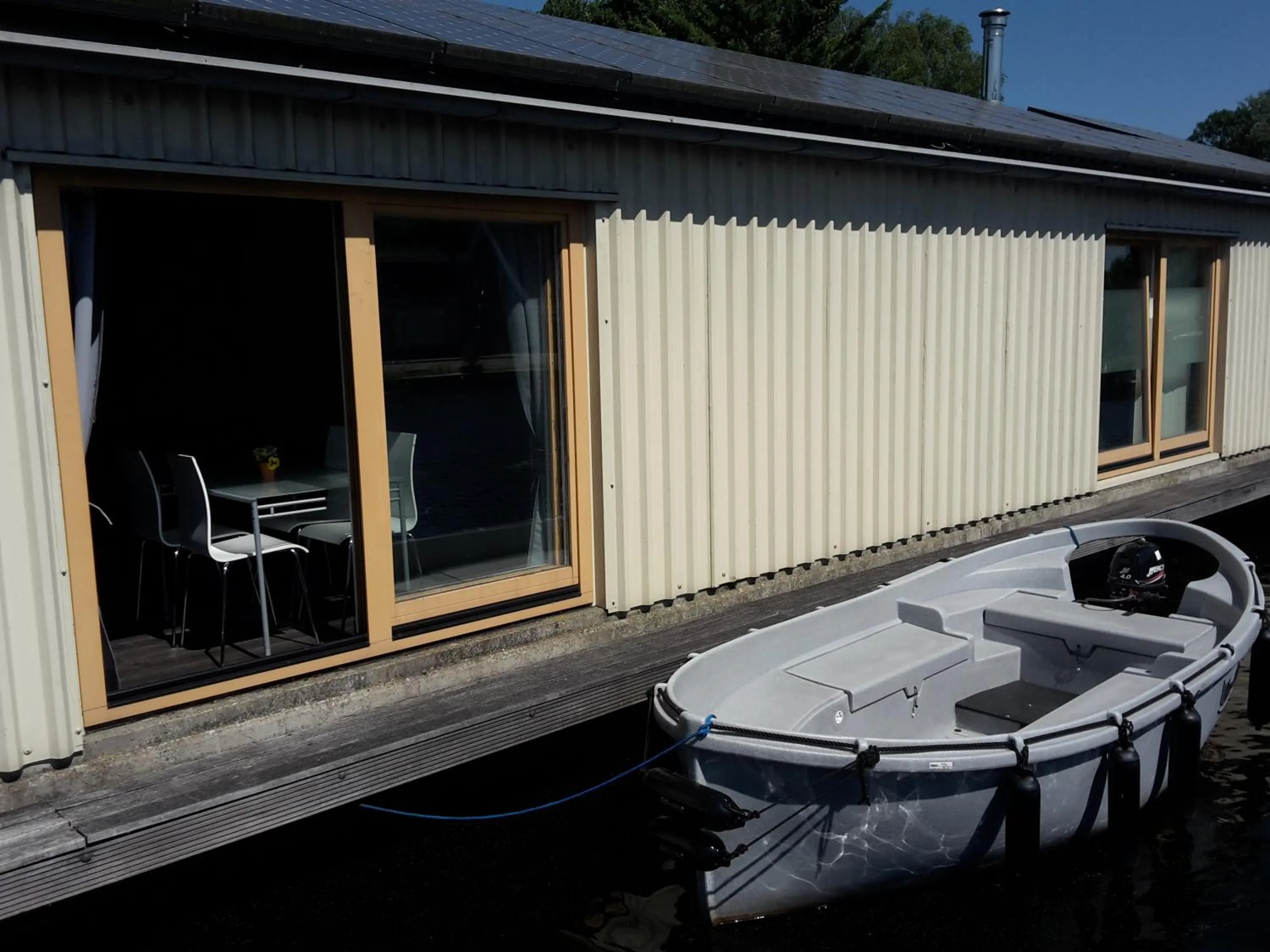 Property building in Boathouse Amsterdam with bikes