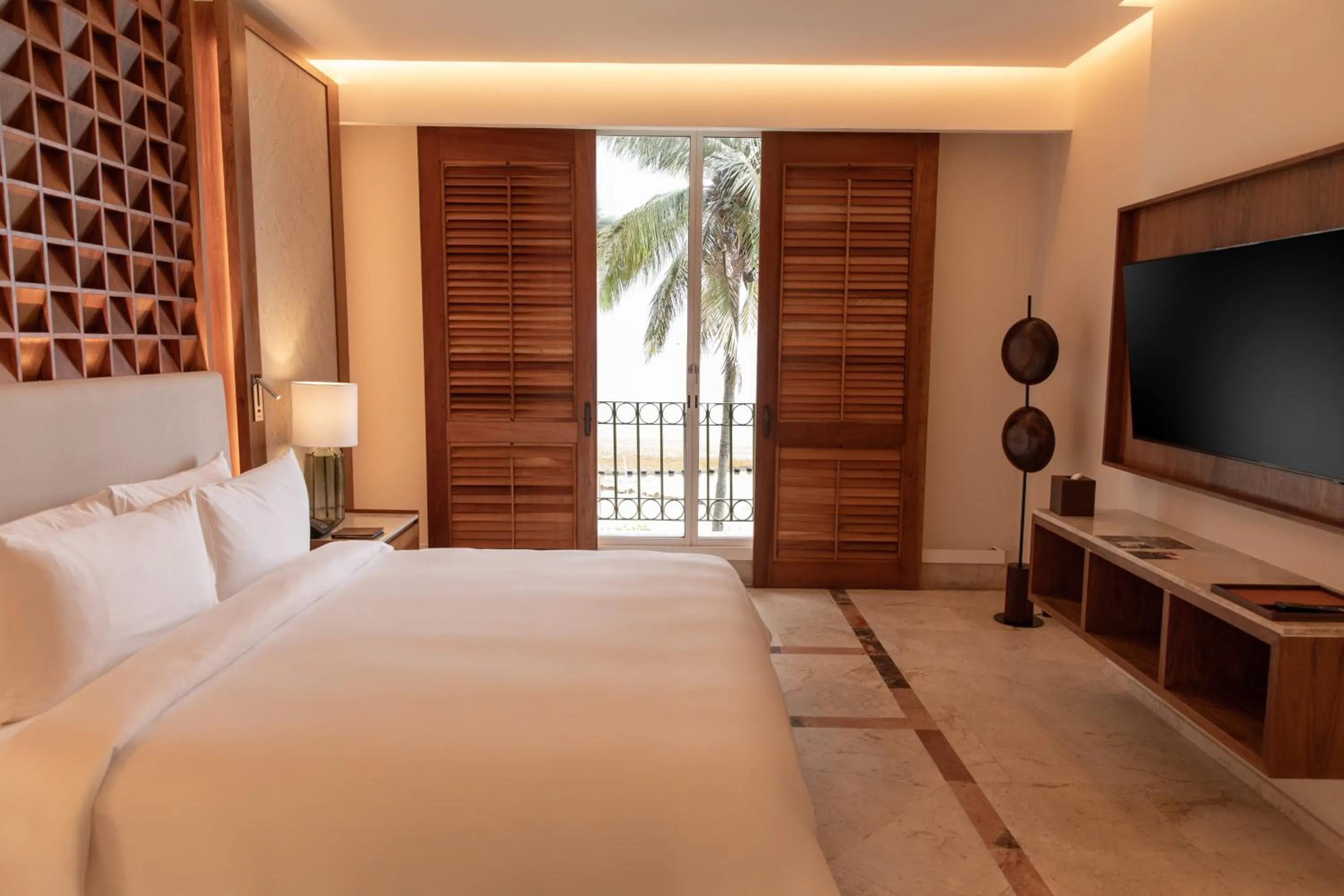 View (from property/room), Bed in Paraiso de la Bonita Adult All-Inclusive, Member of Royalton Reserve Collection