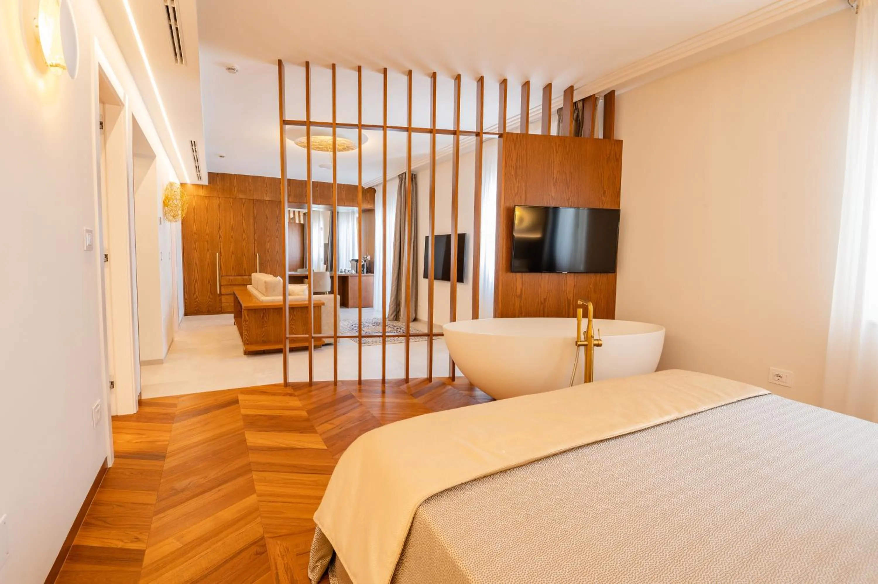 Photo of the whole room, Bed in Pizzomunno Vieste Palace Hotel