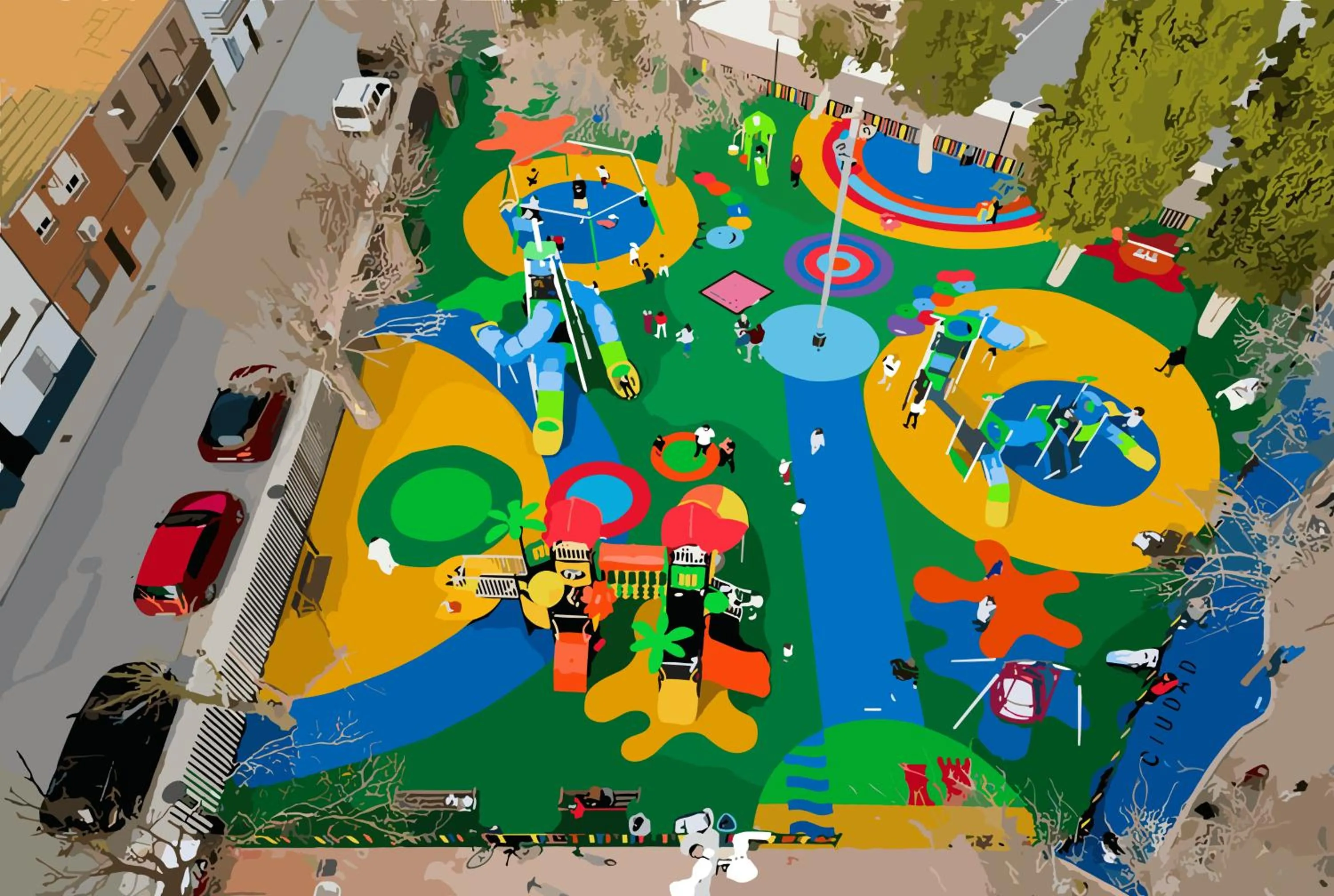 Children play ground in Hotel Al-Ándalus Peal, en Cazorla Comarca