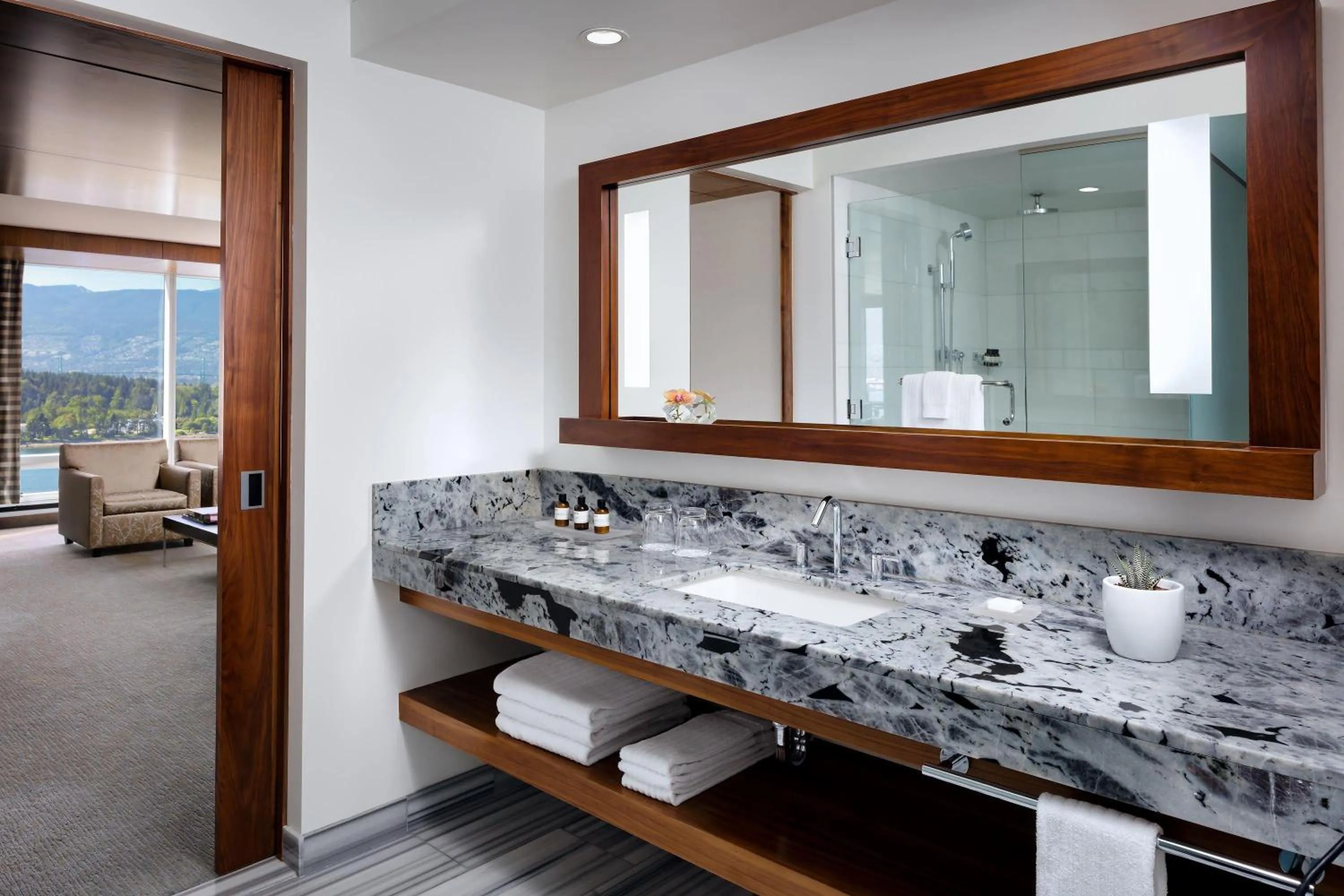 Bathroom in Fairmont Pacific Rim