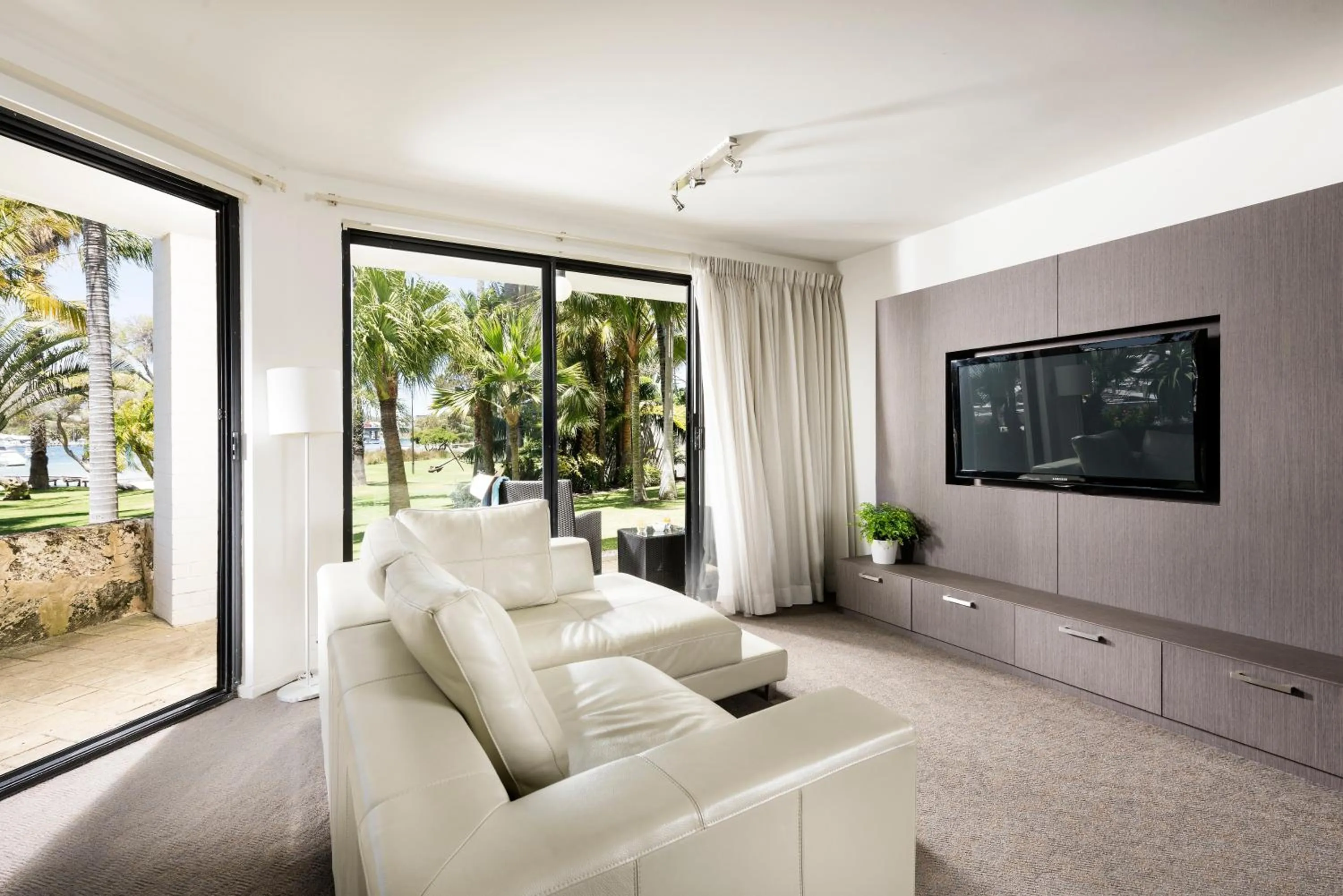 Living room in Pier 21 Riverside Apartment Hotel